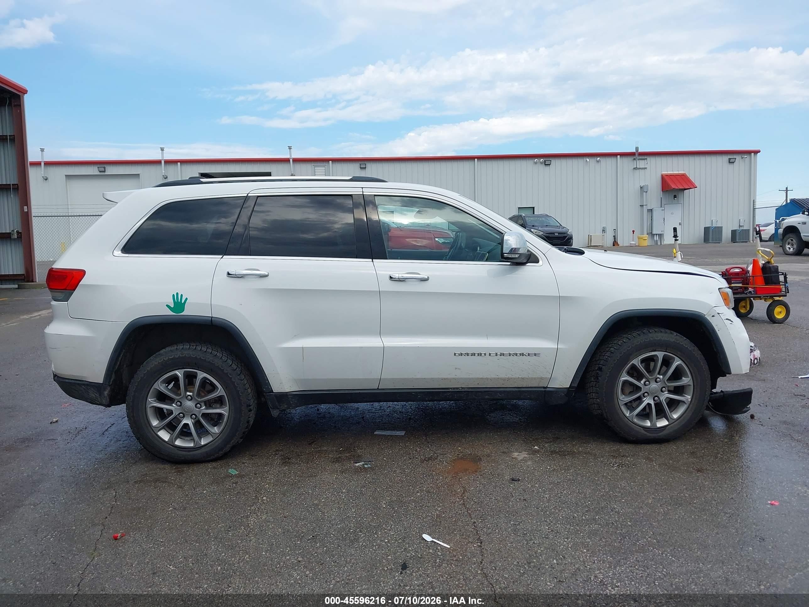 2015 Jeep Grand Cherokee Limited White vin: 1C4RJFBGXFC672768