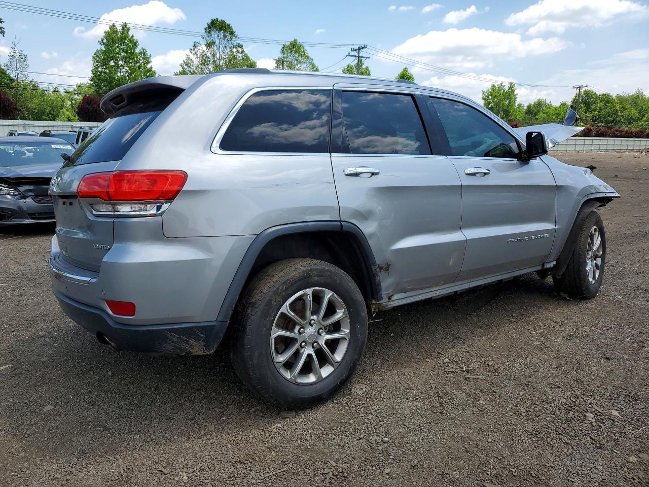 2015 Jeep Grand Cherokee Limited Серебряный vin: 1C4RJFBGXFC685200