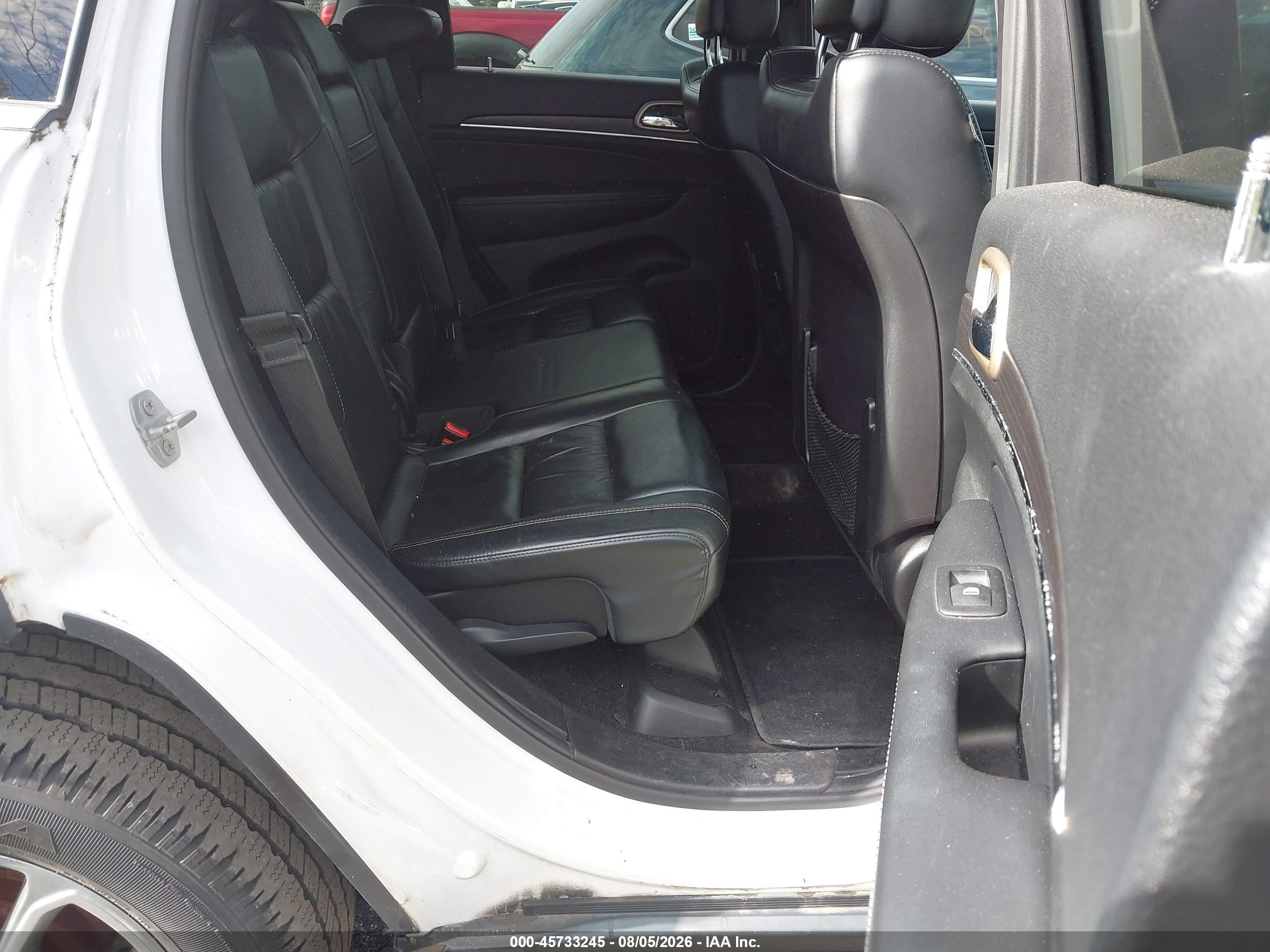 2015 Jeep Grand Cherokee Limited White vin: 1C4RJFBGXFC724142
