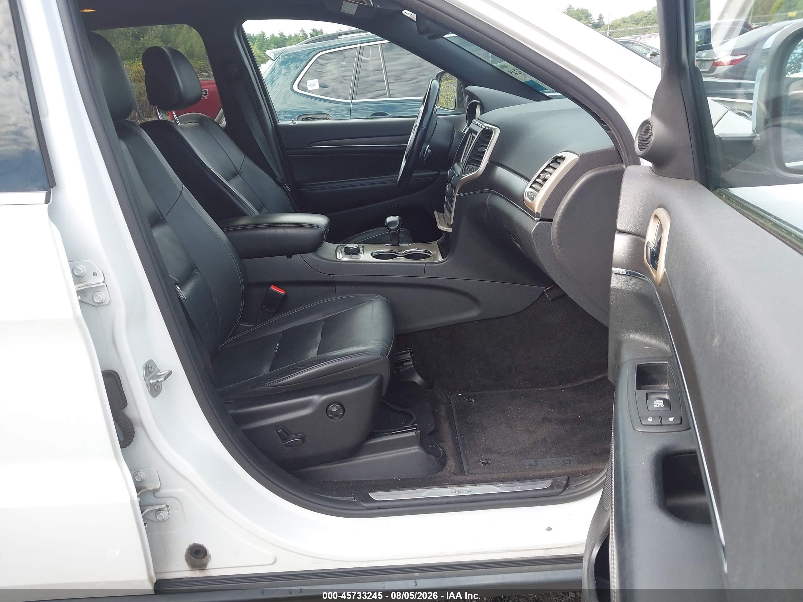 2015 Jeep Grand Cherokee Limited White vin: 1C4RJFBGXFC724142