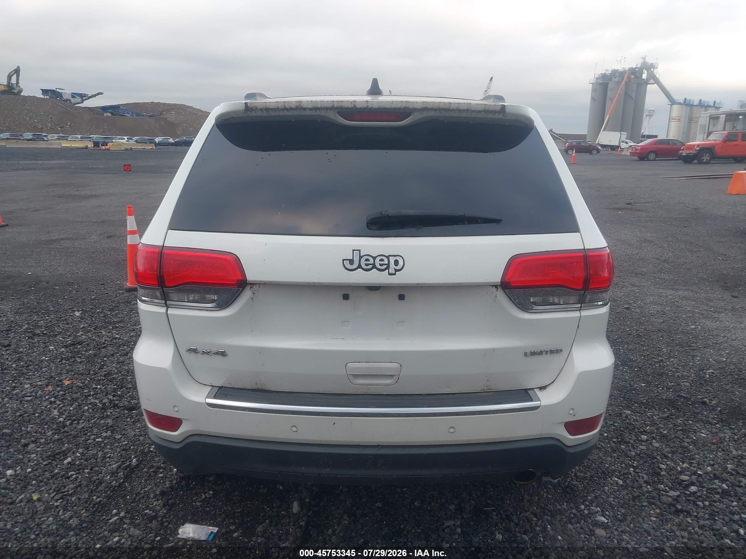 2015 Jeep Grand Cherokee Limited Белый vin: 1C4RJFBGXFC726389