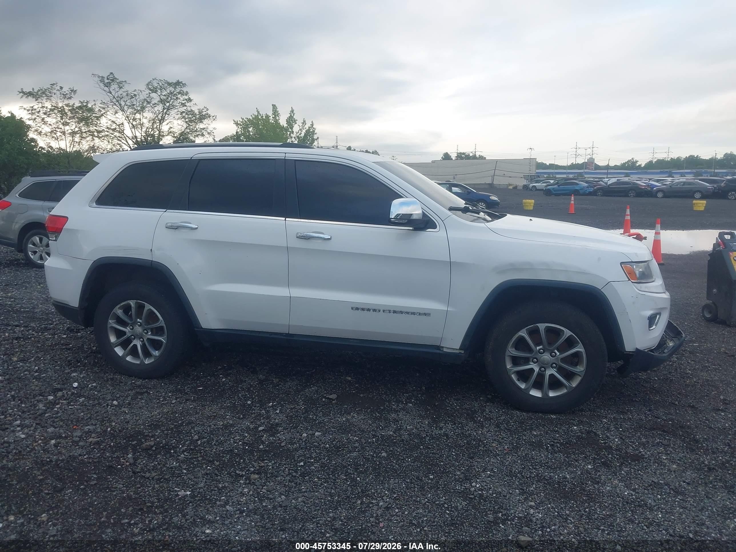 2015 Jeep Grand Cherokee Limited Белый vin: 1C4RJFBGXFC726389