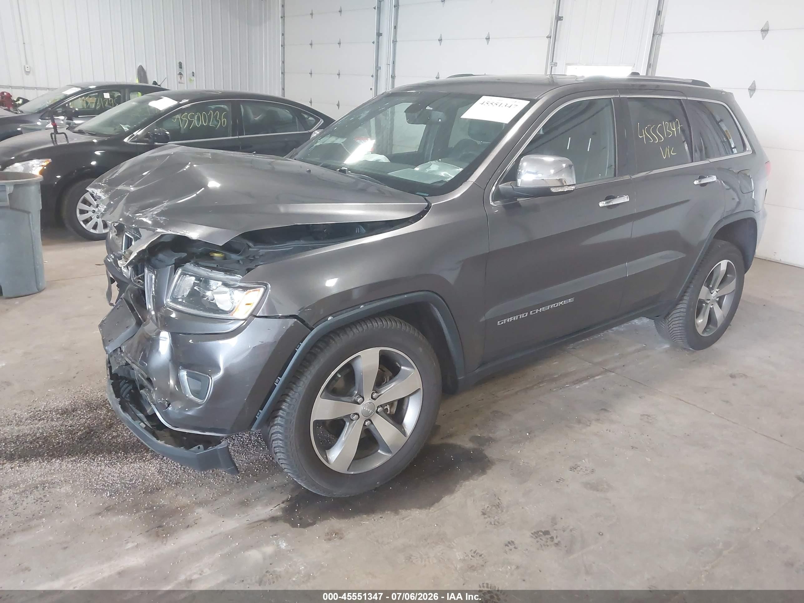 2015 Jeep Grand Cherokee Limited Brown vin: 1C4RJFBGXFC733651