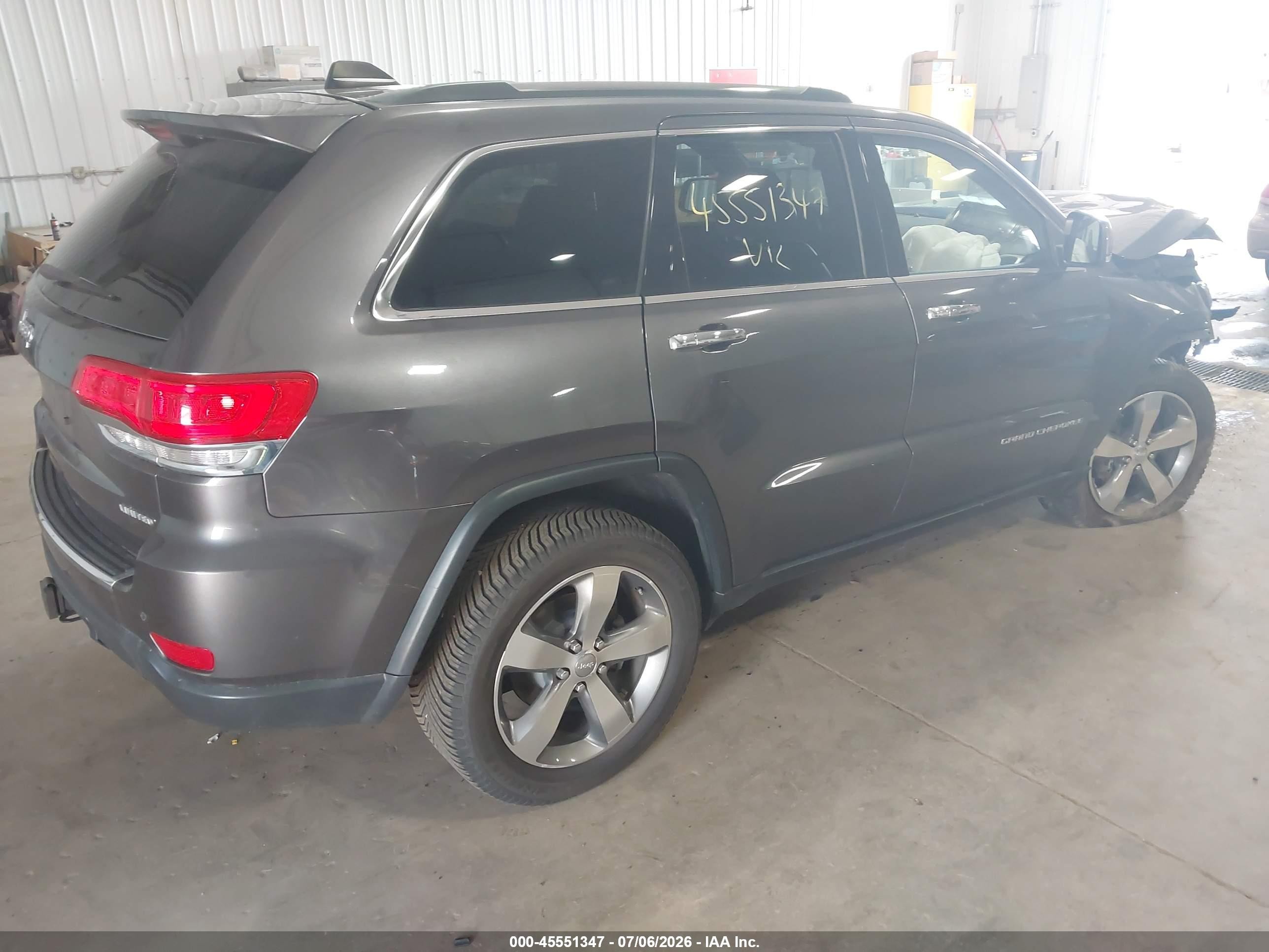 2015 Jeep Grand Cherokee Limited Brown vin: 1C4RJFBGXFC733651