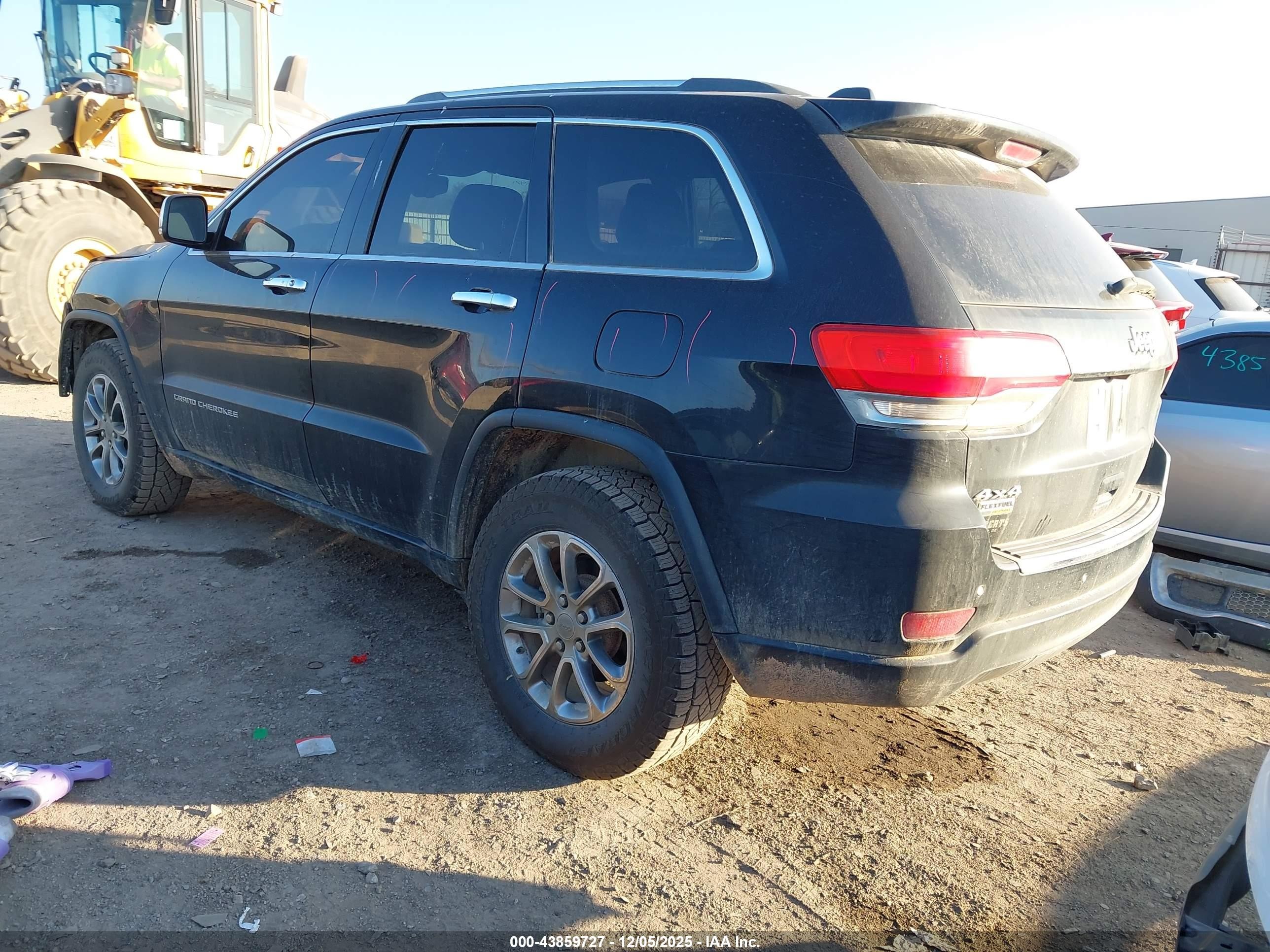 2015 Jeep Grand Cherokee Limited Black vin: 1C4RJFBGXFC751762