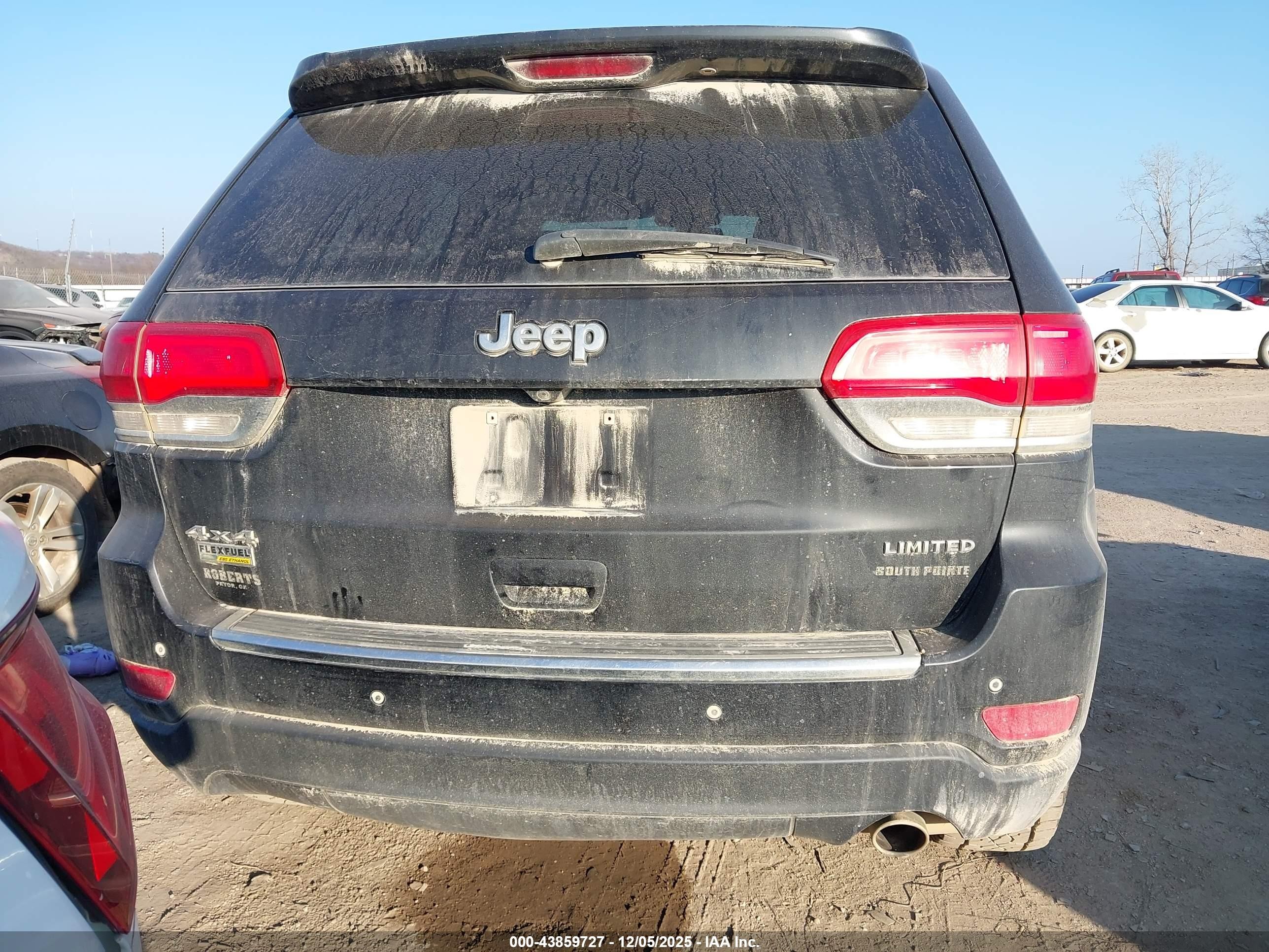 2015 Jeep Grand Cherokee Limited Black vin: 1C4RJFBGXFC751762