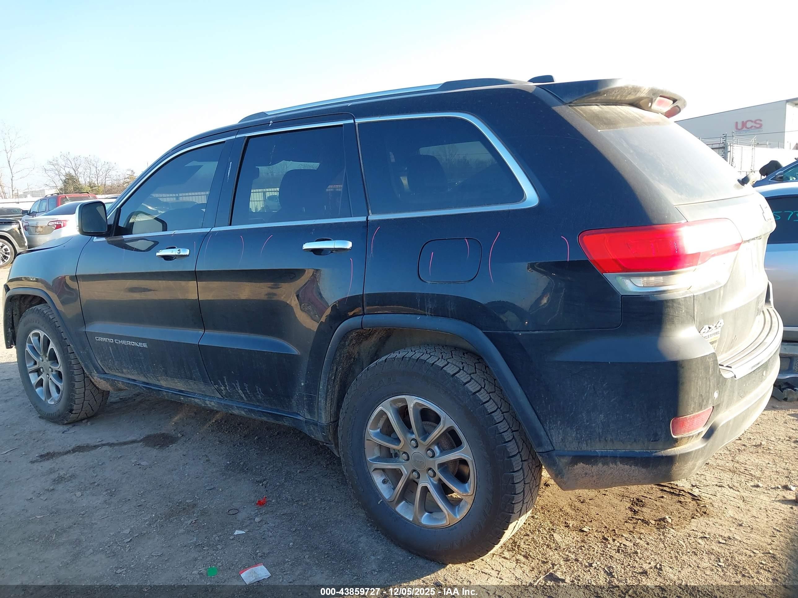 2015 Jeep Grand Cherokee Limited Black vin: 1C4RJFBGXFC751762