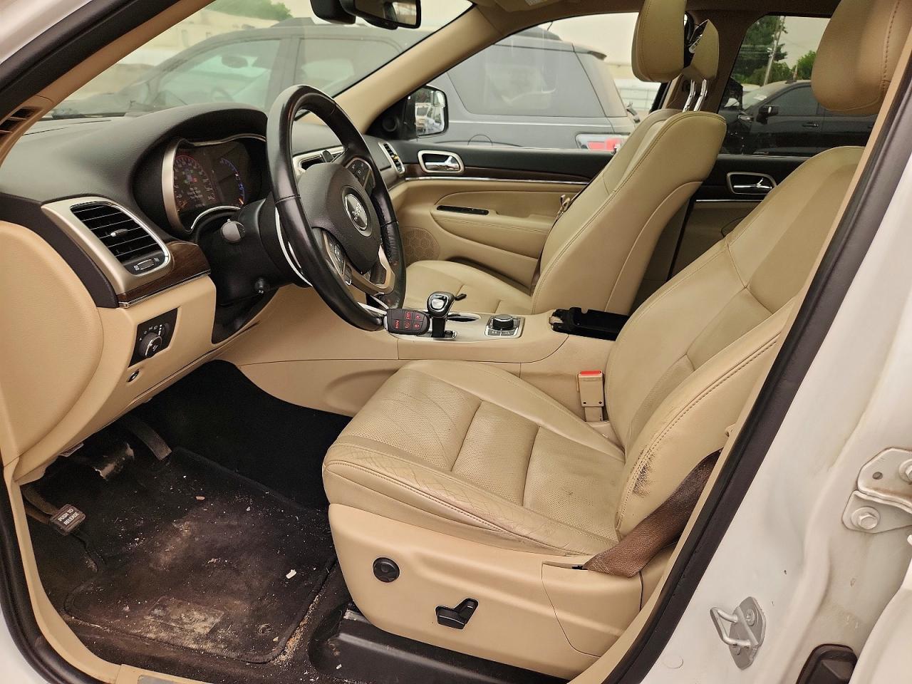 2015 Jeep Grand Cherokee Limited White vin: 1C4RJFBGXFC855829