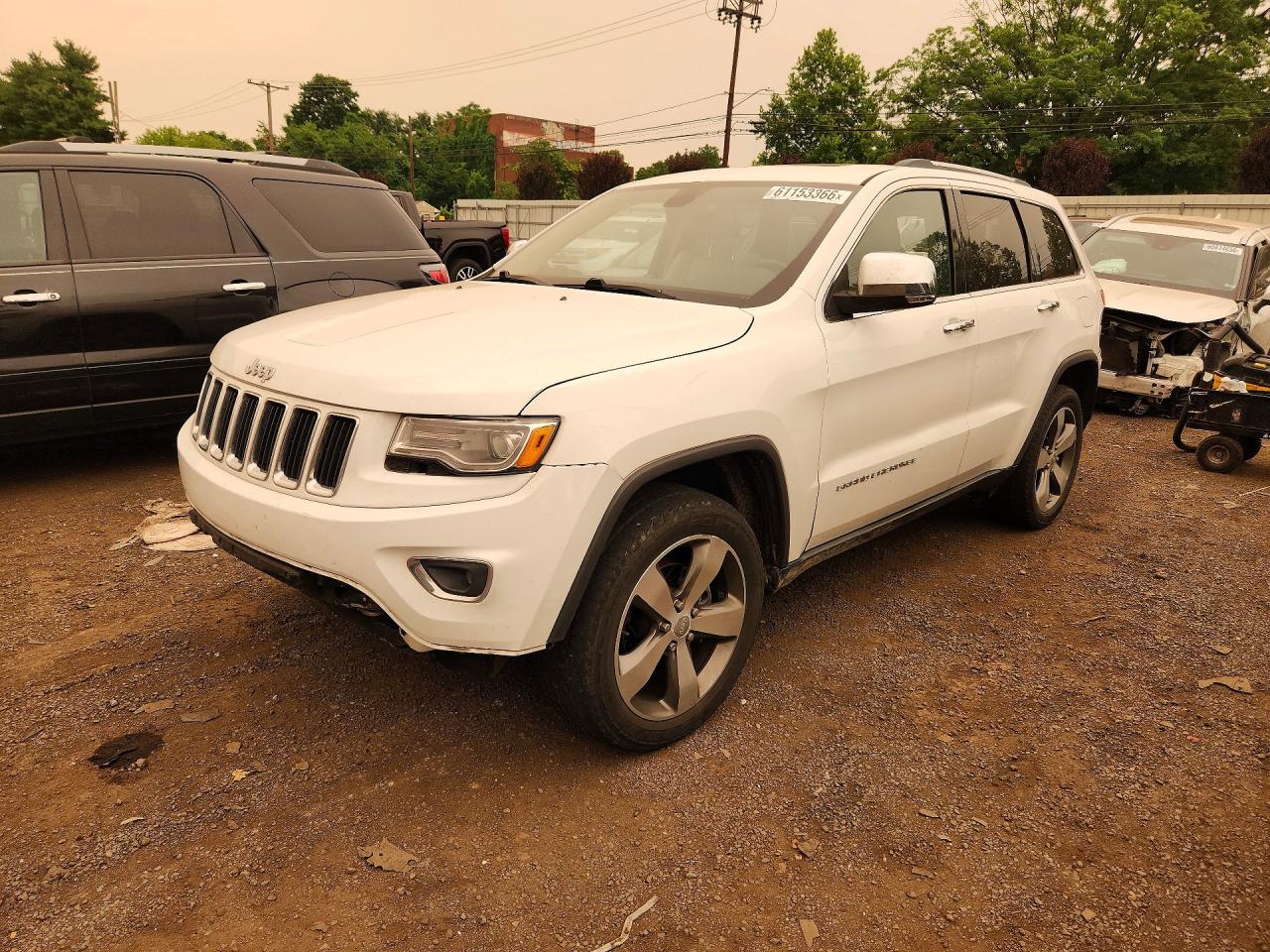 2015 Jeep Grand Cherokee Limited Белый vin: 1C4RJFBGXFC855829