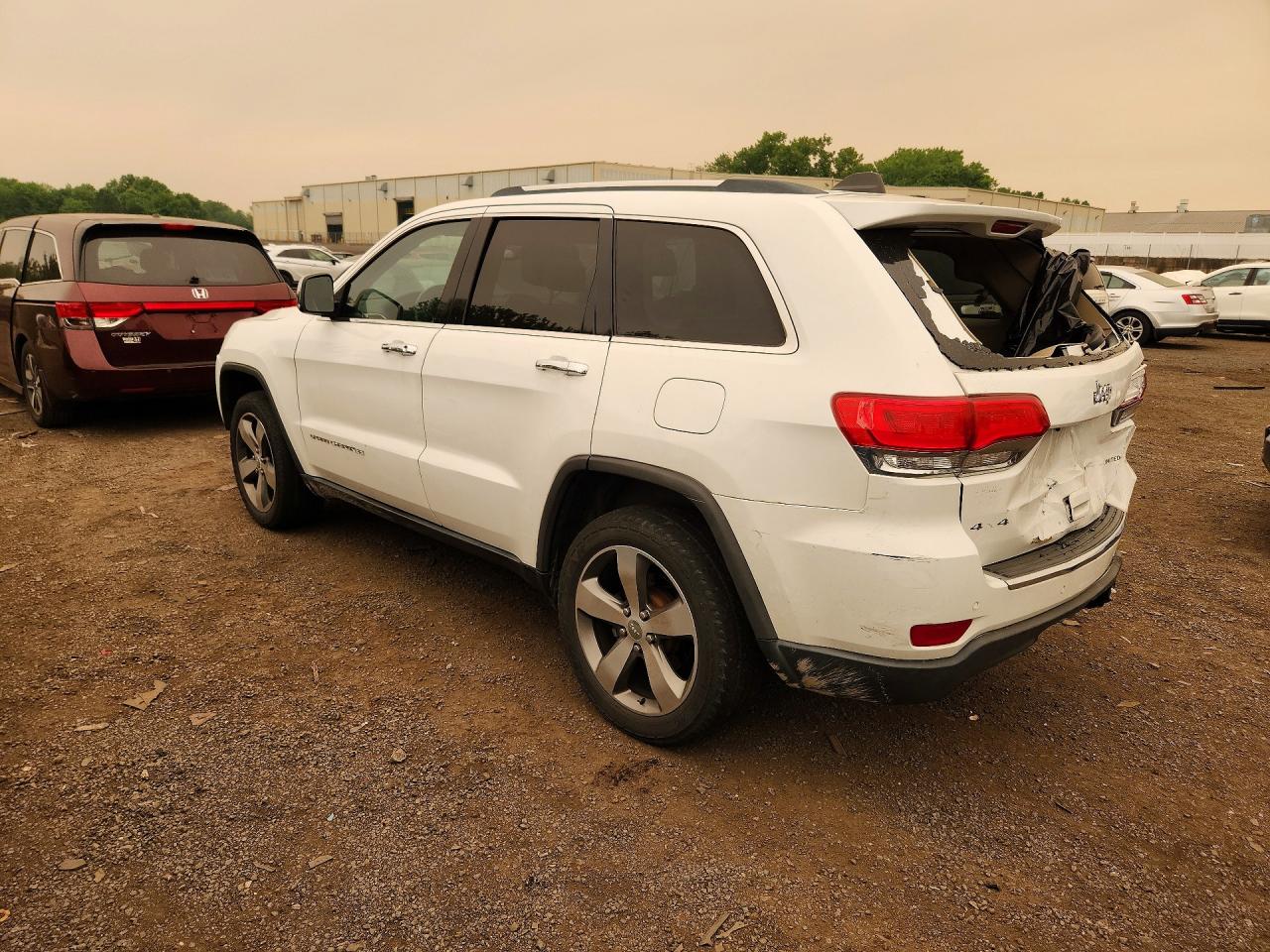 2015 Jeep Grand Cherokee Limited White vin: 1C4RJFBGXFC855829