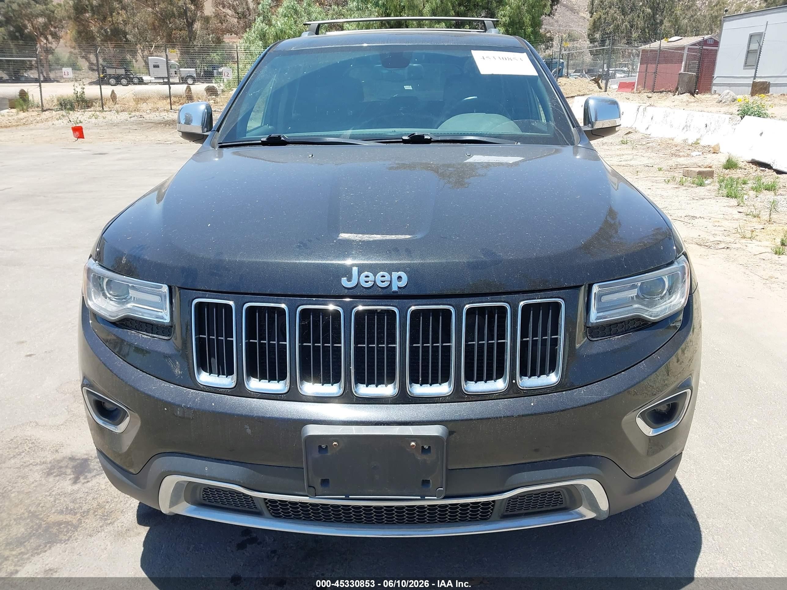 2015 Jeep Grand Cherokee Limited Серый vin: 1C4RJFBGXFC886627