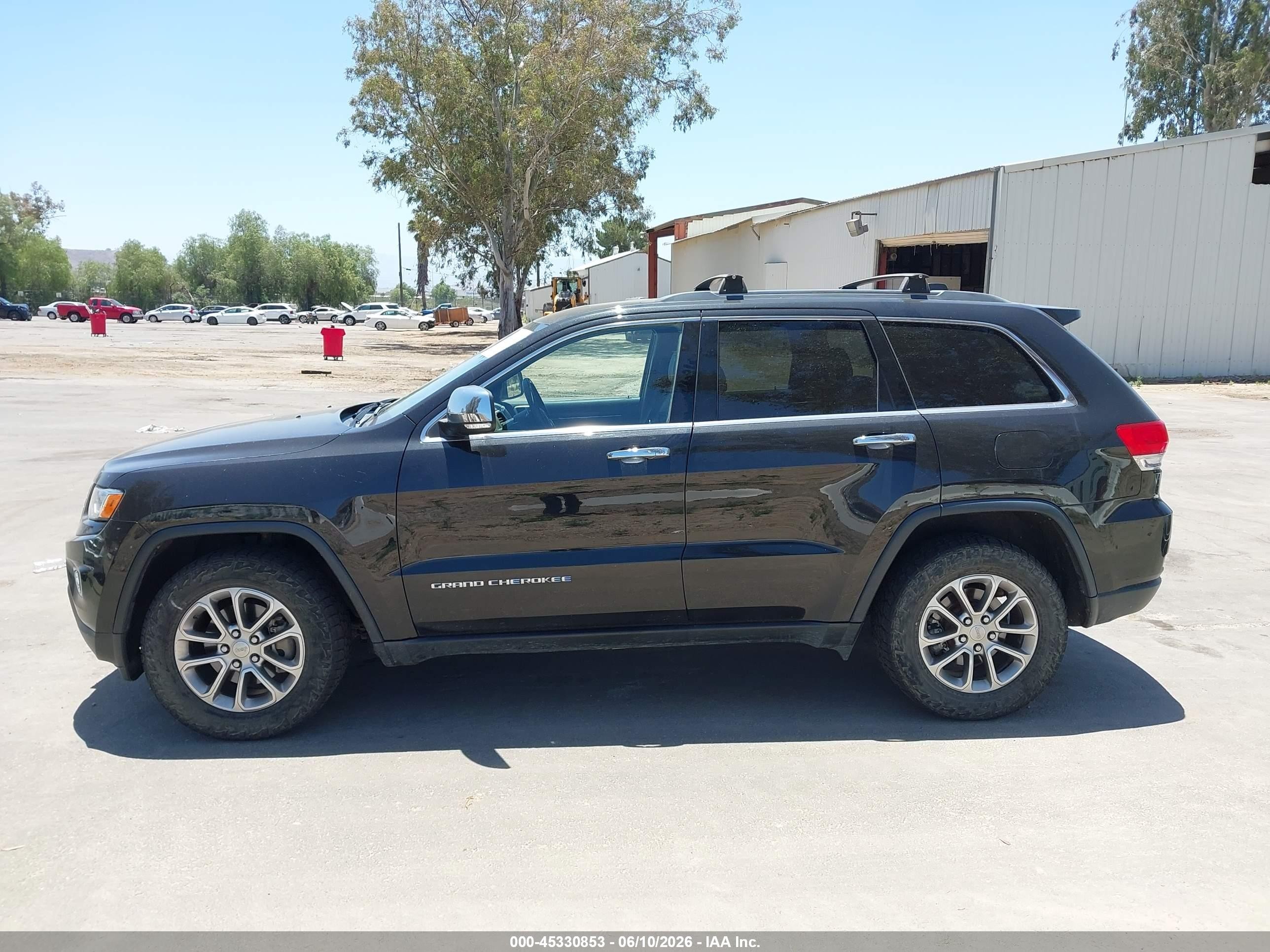 2015 Jeep Grand Cherokee Limited Серый vin: 1C4RJFBGXFC886627