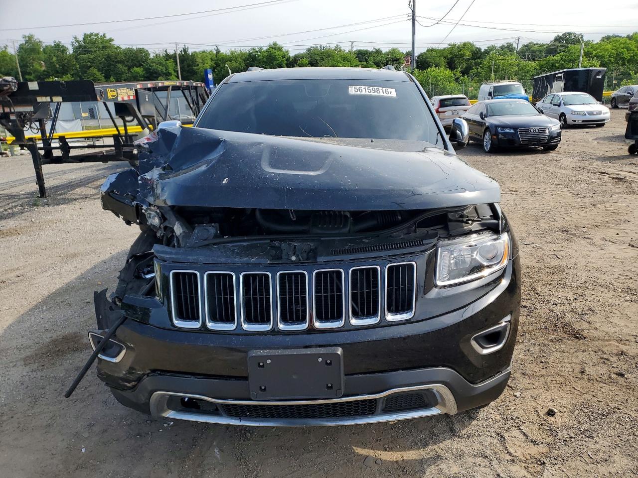 2015 Jeep Grand Cherokee Limited Black vin: 1C4RJFBGXFC903121