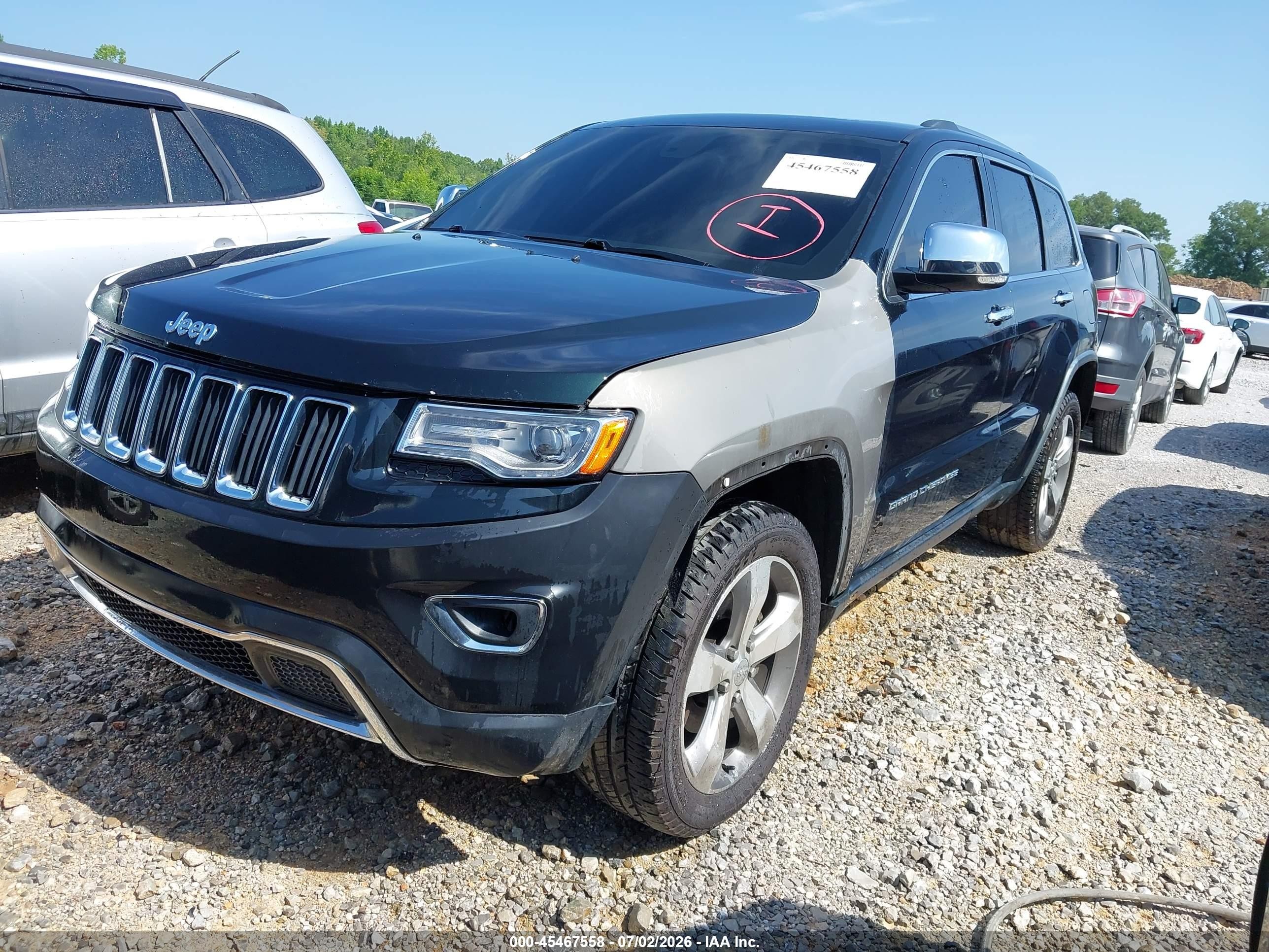 2015 Jeep Grand Cherokee Limited Black vin: 1C4RJFBGXFC905869