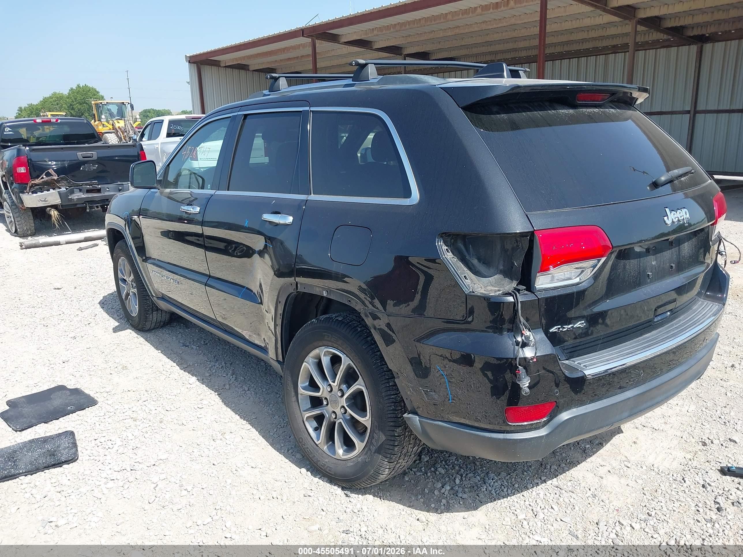 2015 Jeep Grand Cherokee Limited Черный vin: 1C4RJFBGXFC912949