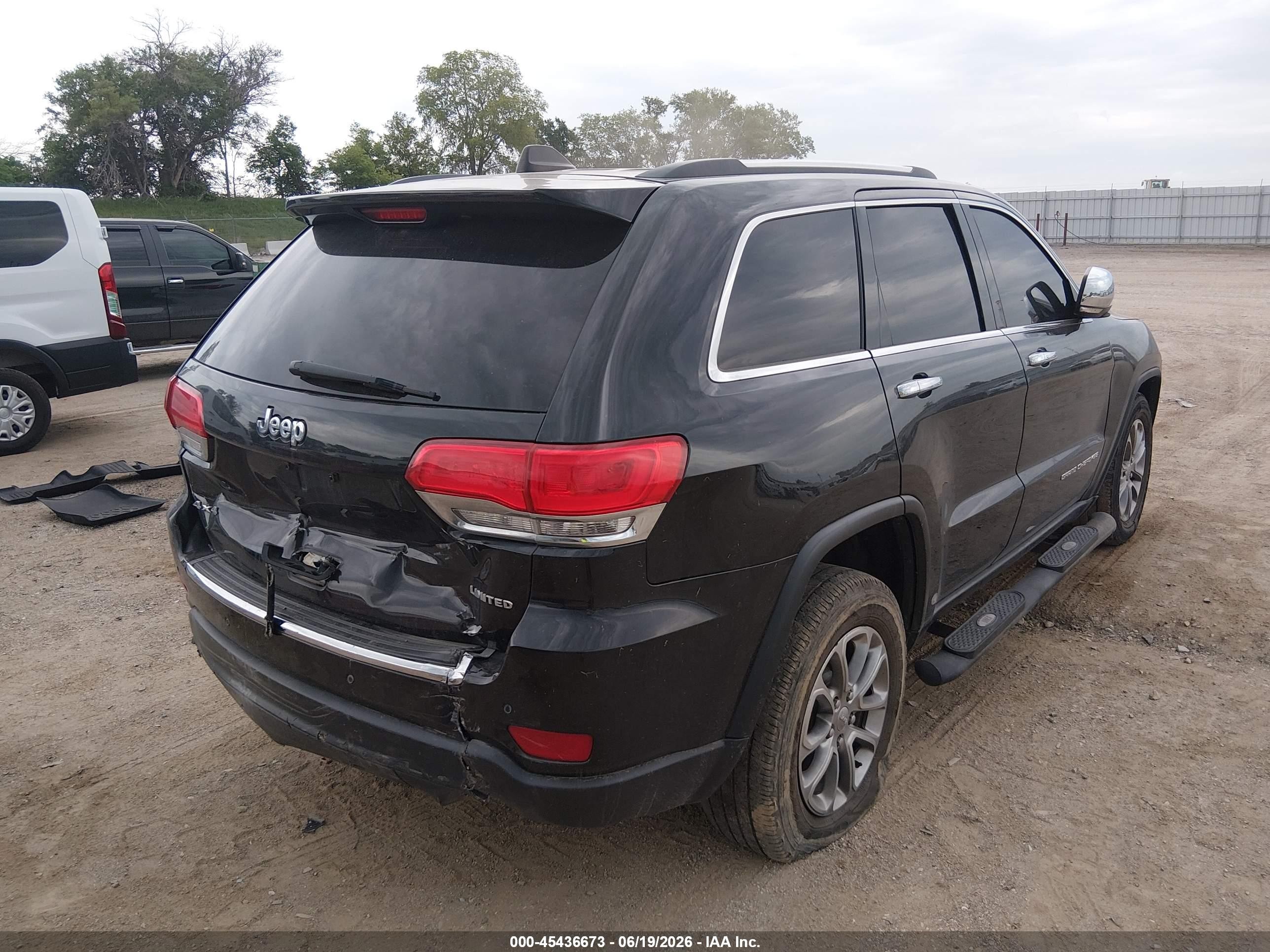 2015 Jeep Grand Cherokee Limited Black vin: 1C4RJFBGXFC913759