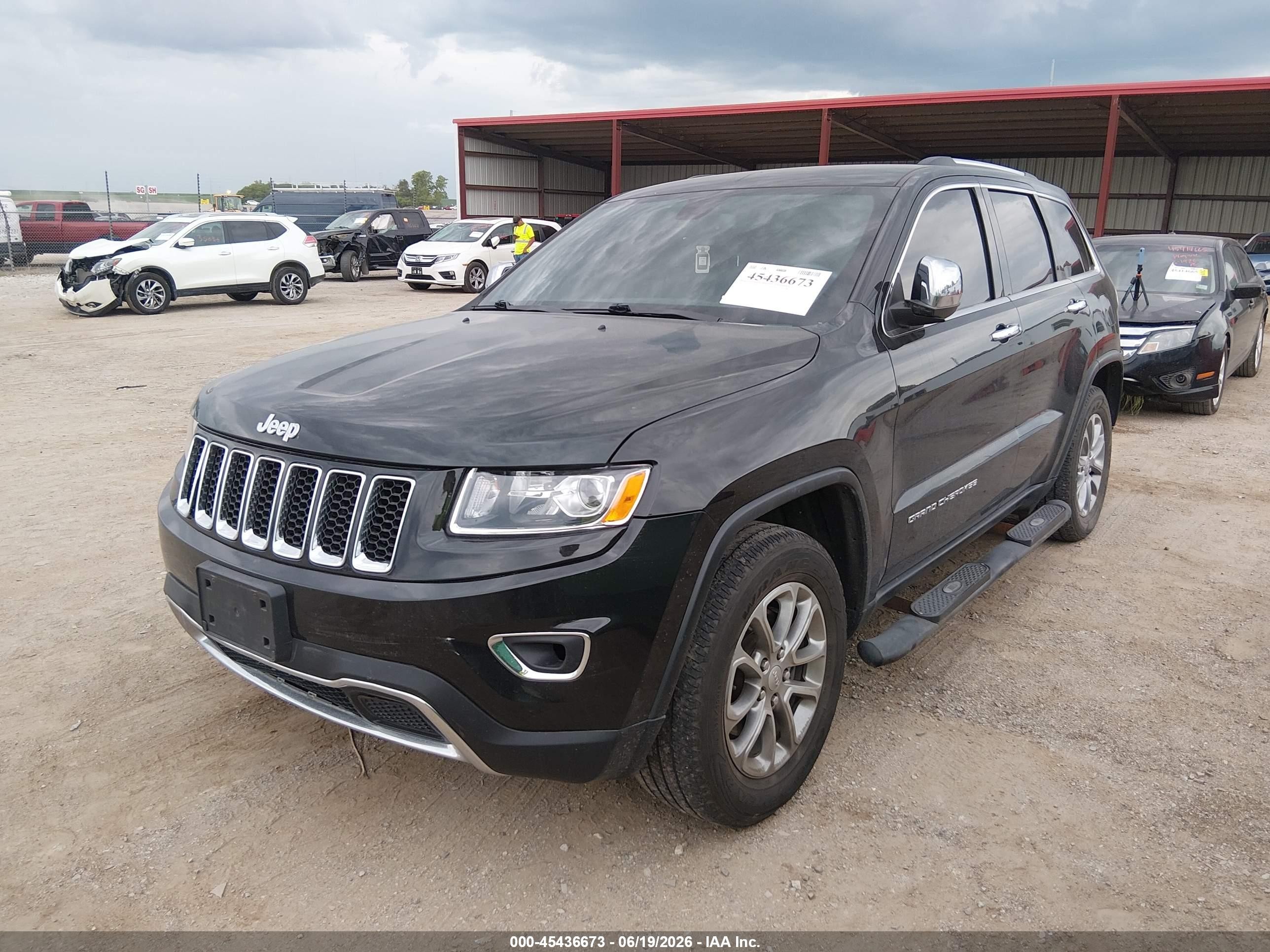 2015 Jeep Grand Cherokee Limited Black vin: 1C4RJFBGXFC913759