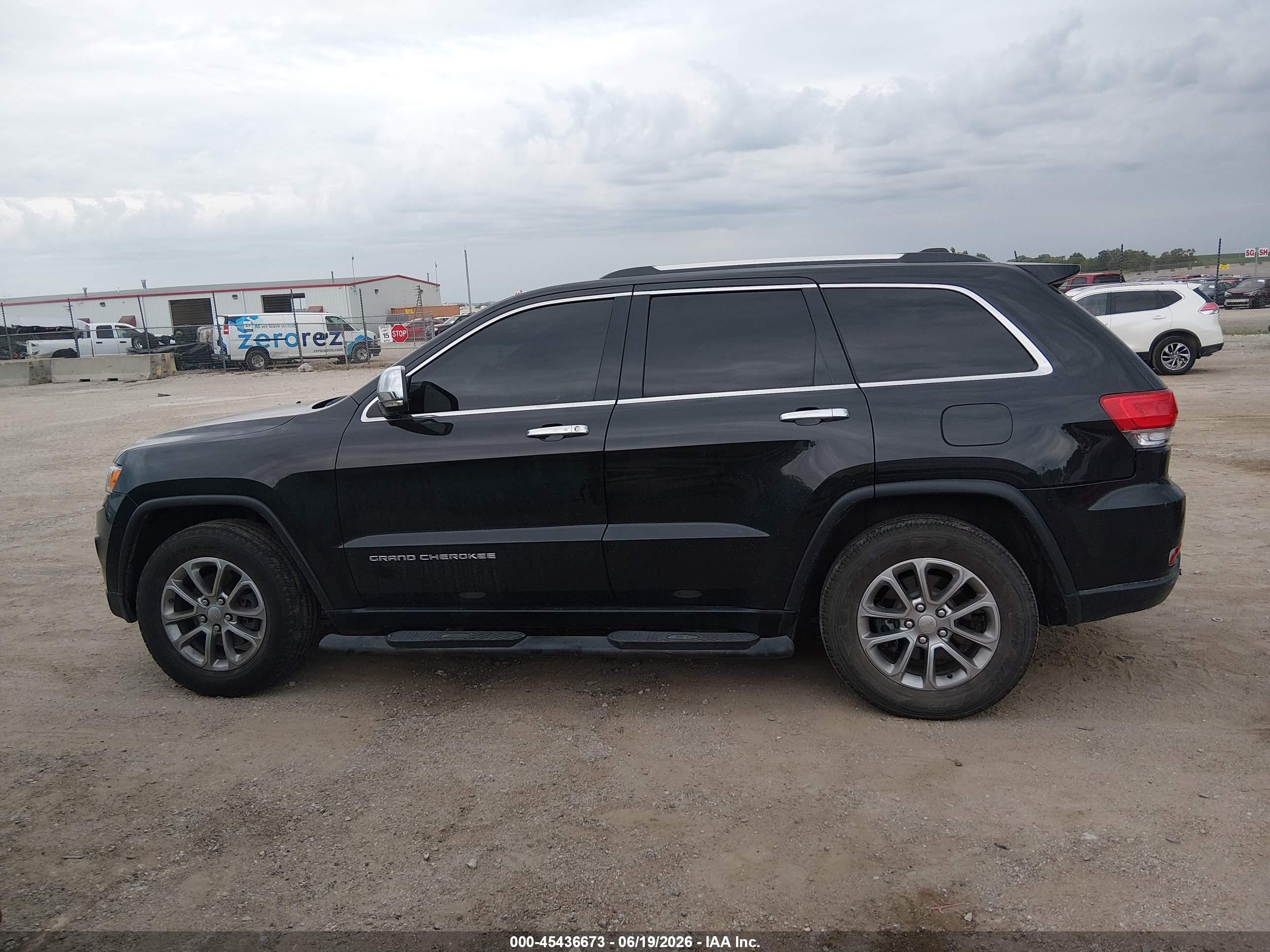 2015 Jeep Grand Cherokee Limited Black vin: 1C4RJFBGXFC913759