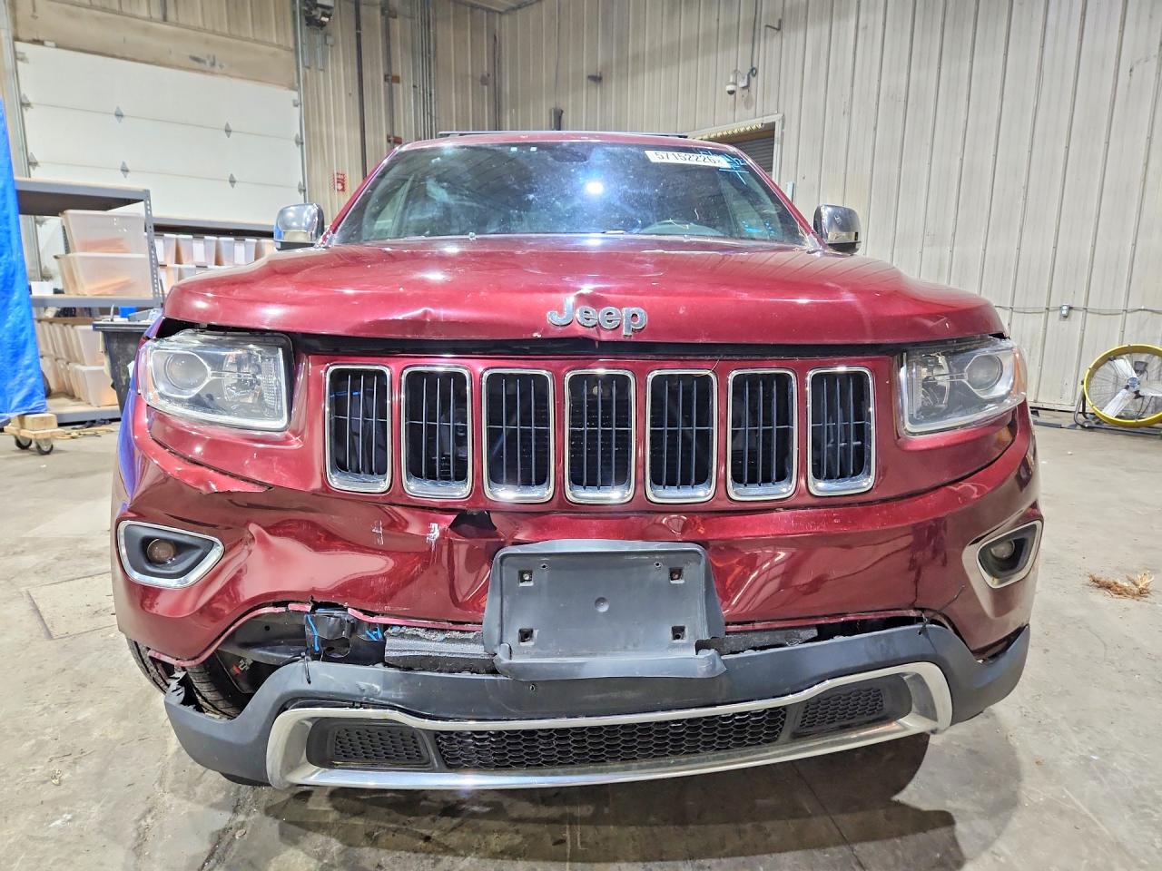 2016 Jeep Grand Cherokee Limited Красный vin: 1C4RJFBGXGC422089