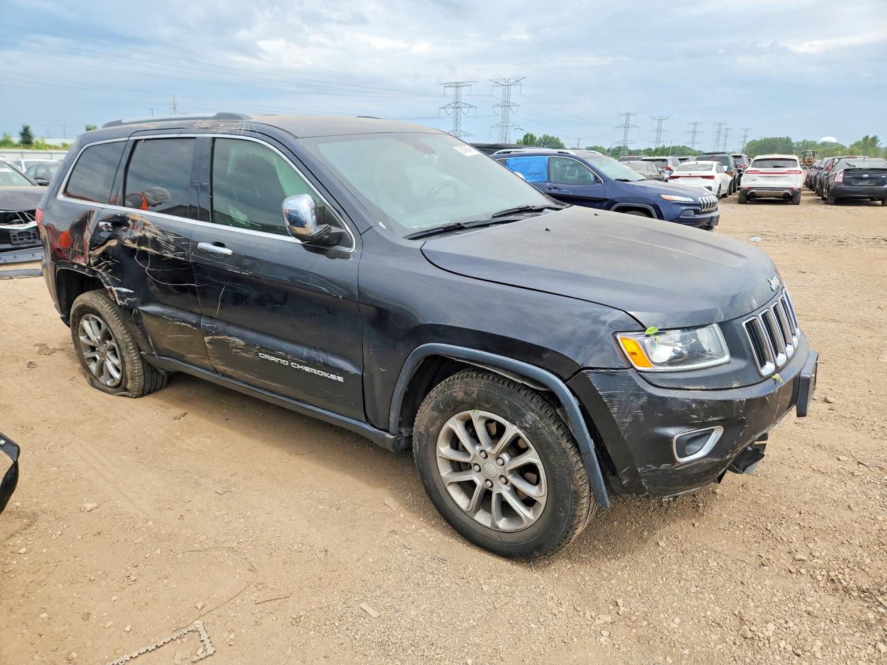2016 Jeep Grand Cherokee Limited Black vin: 1C4RJFBGXGC433979