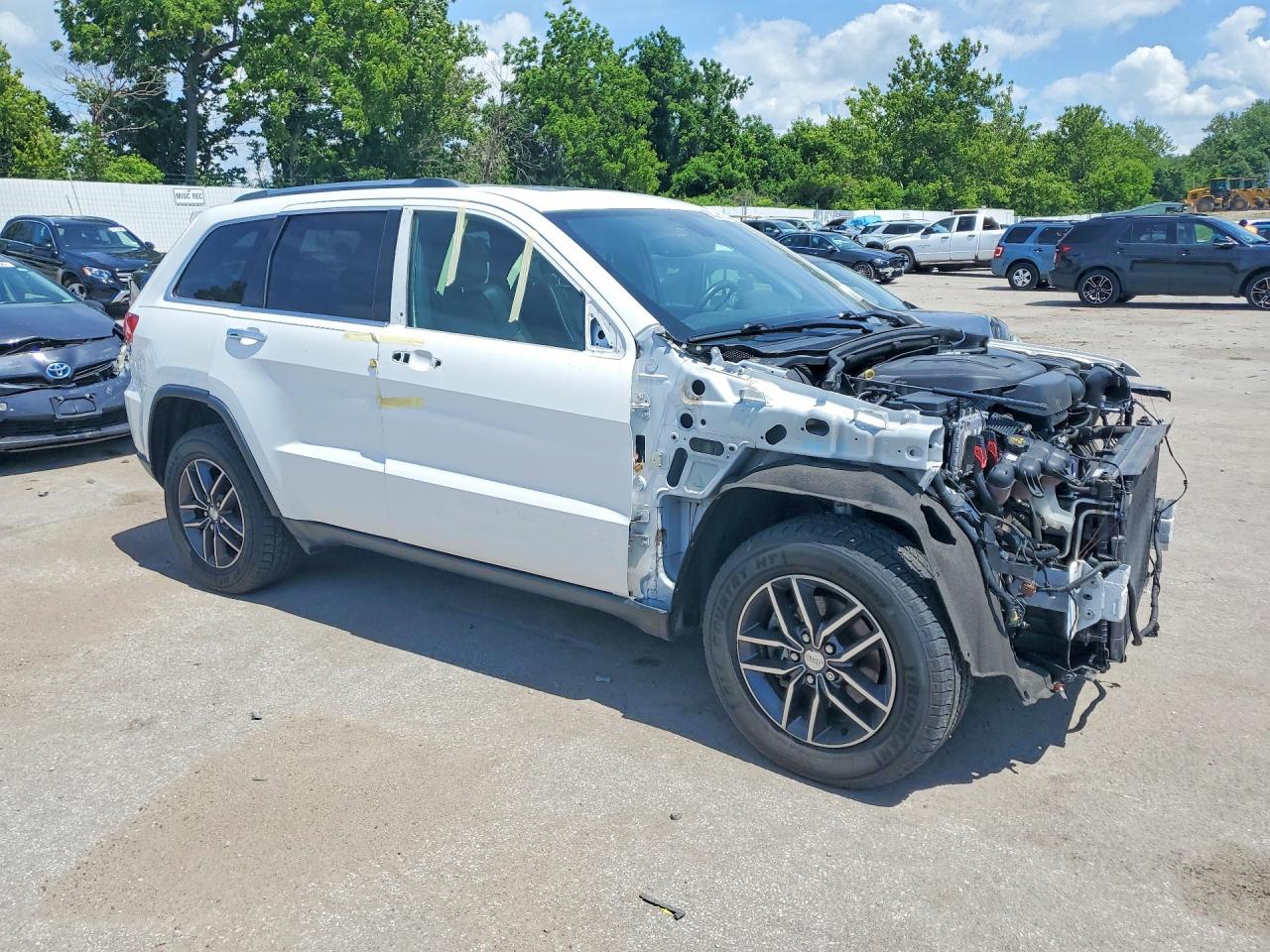 2018 Jeep Grand Cherokee Limited White vin: 1C4RJFBGXJC443922