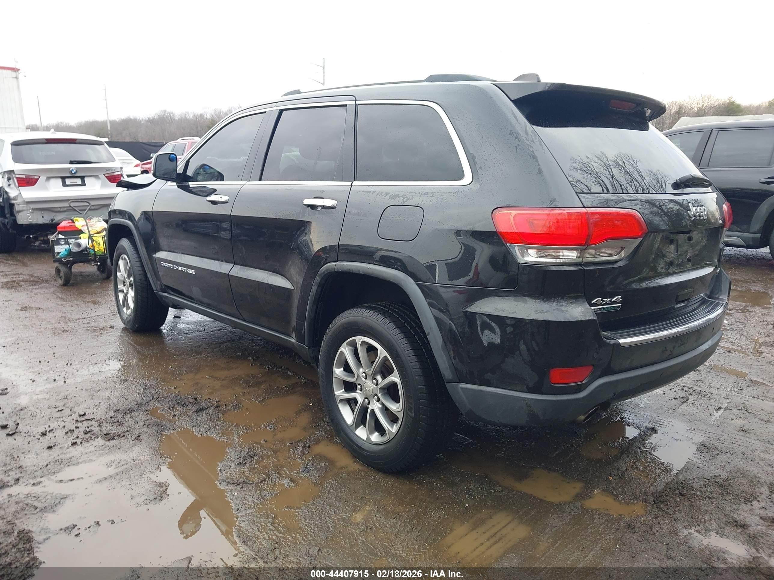 2015 Jeep Grand Cherokee Limited Black vin: 1C4RJFBM0FC778992