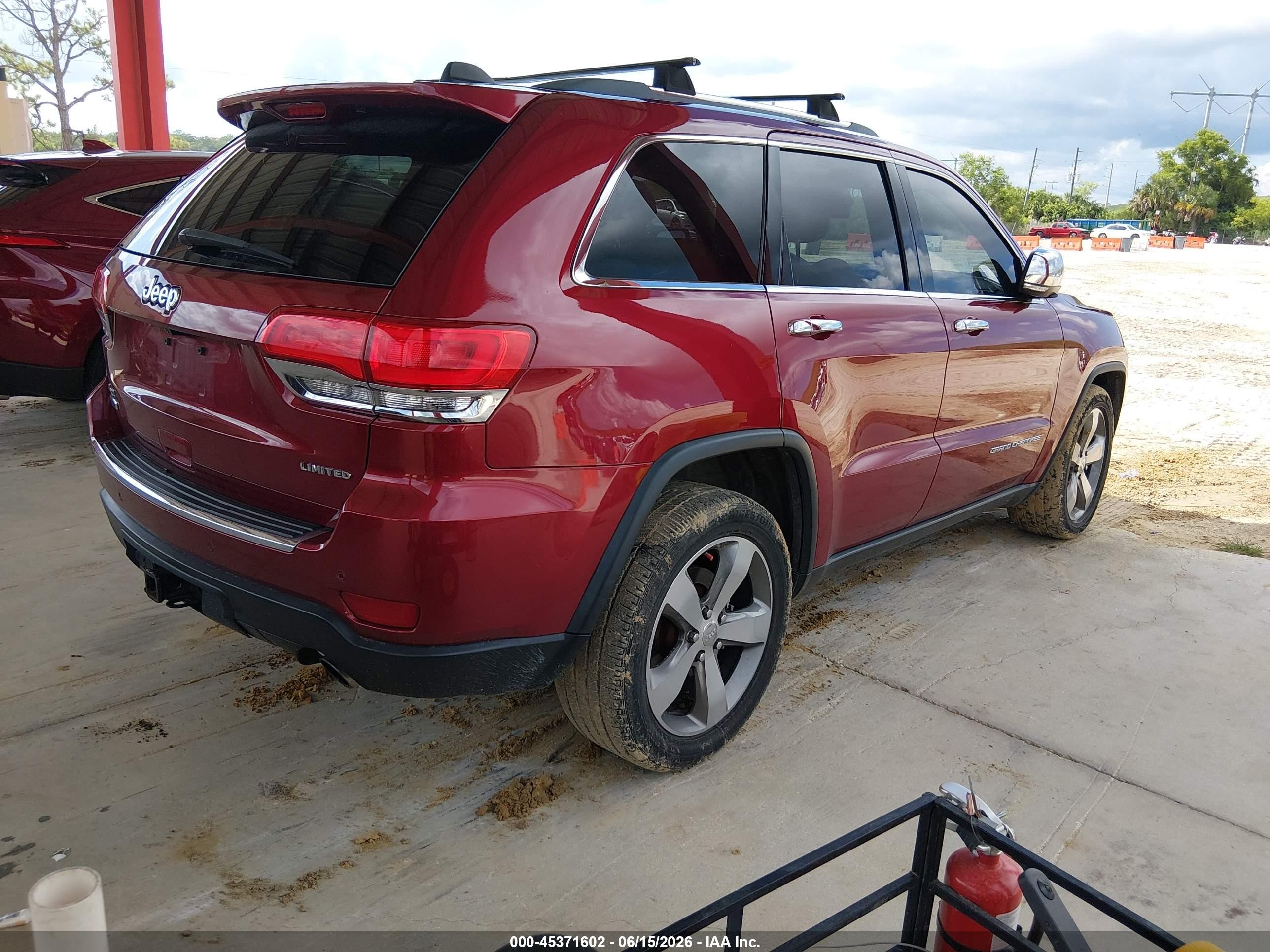 2014 Jeep Grand Cherokee Limited Red vin: 1C4RJFBM1EC408987