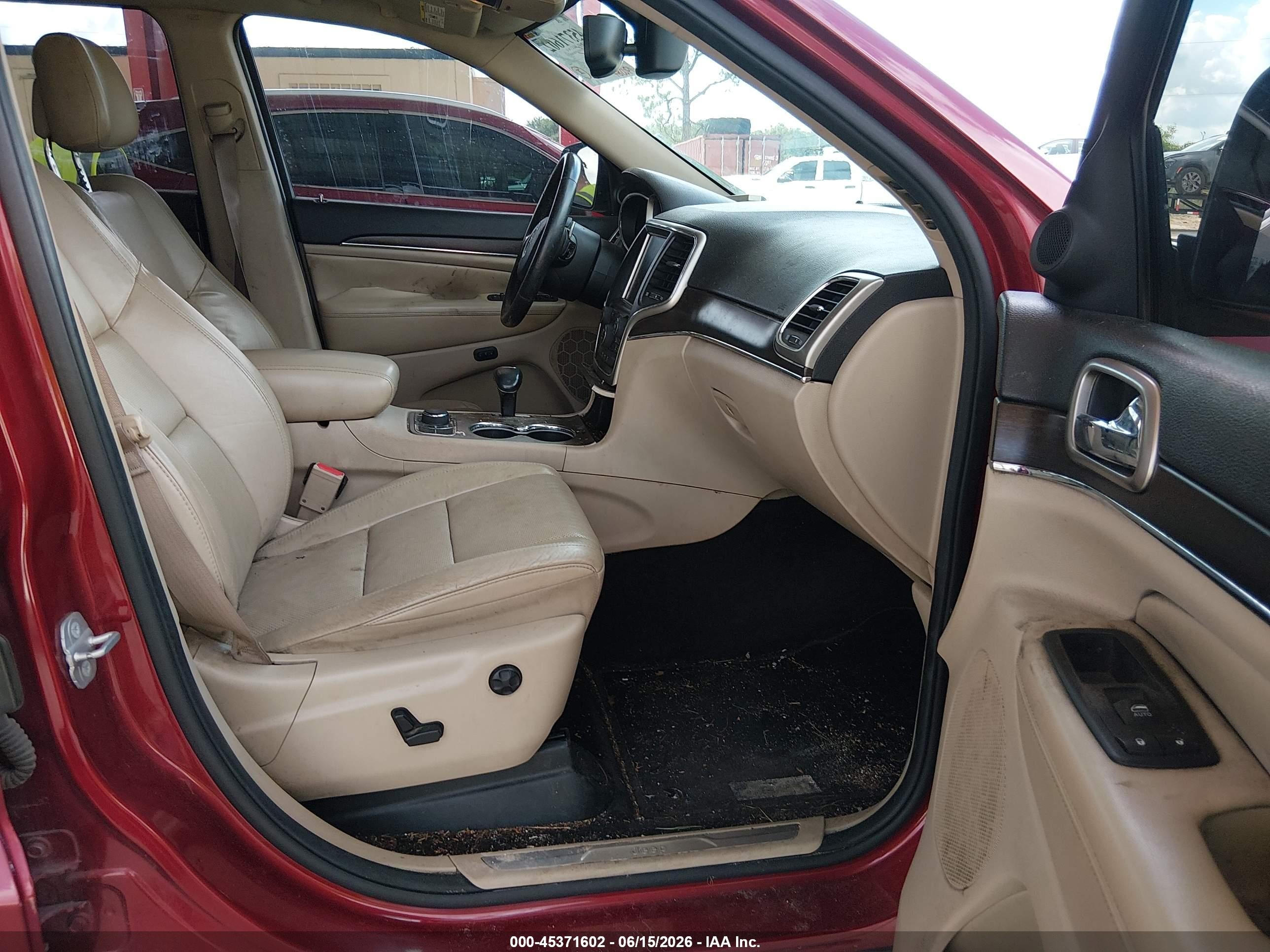 2014 Jeep Grand Cherokee Limited Red vin: 1C4RJFBM1EC408987