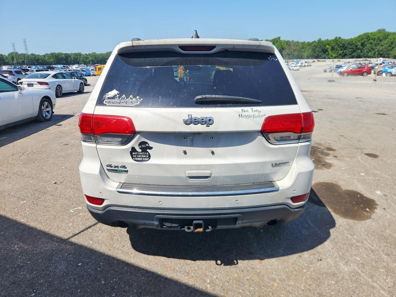 2014 Jeep Grand Cherokee Limited White vin: 1C4RJFBM2EC376289