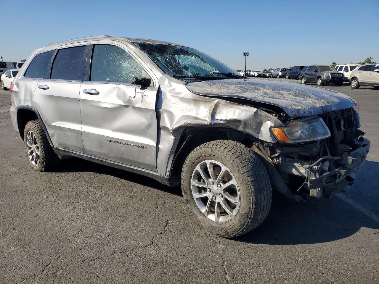 2015 Jeep Grand Cherokee Limited Silver vin: 1C4RJFBM2FC853790