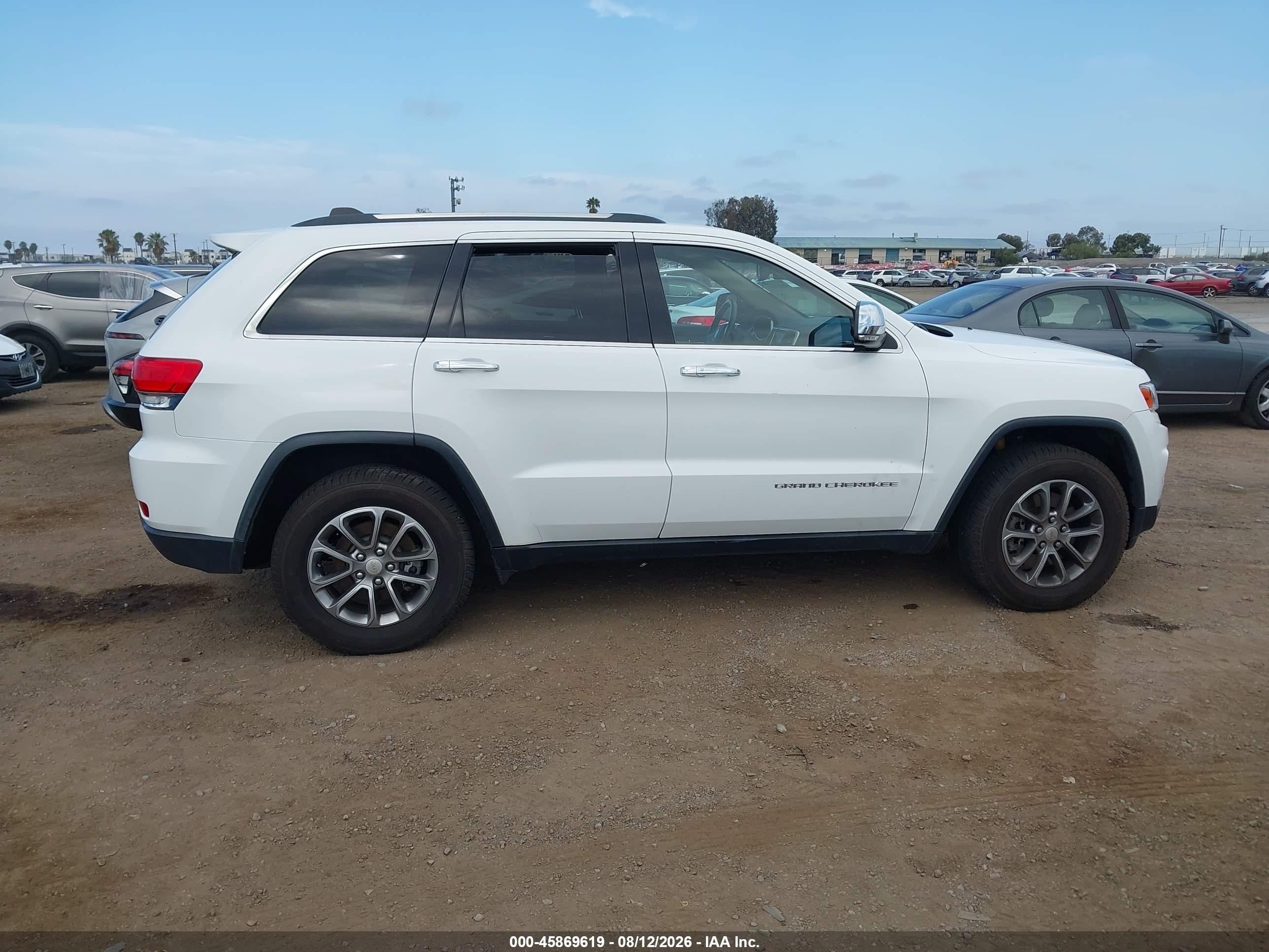2014 Jeep Grand Cherokee Limited White vin: 1C4RJFBM3EC498580