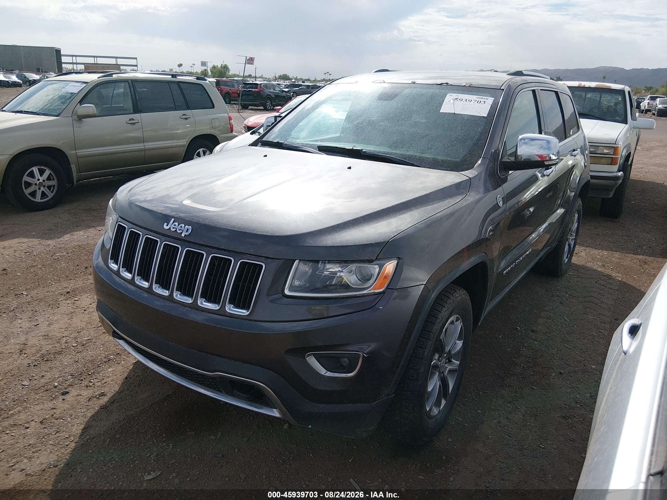 2014 Jeep Grand Cherokee Limited Gray vin: 1C4RJFBM3EC559927