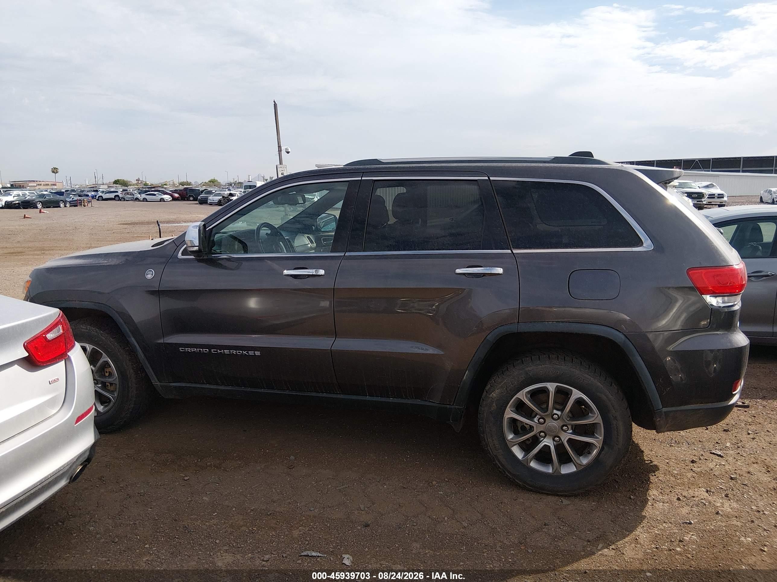 2014 Jeep Grand Cherokee Limited Gray vin: 1C4RJFBM3EC559927