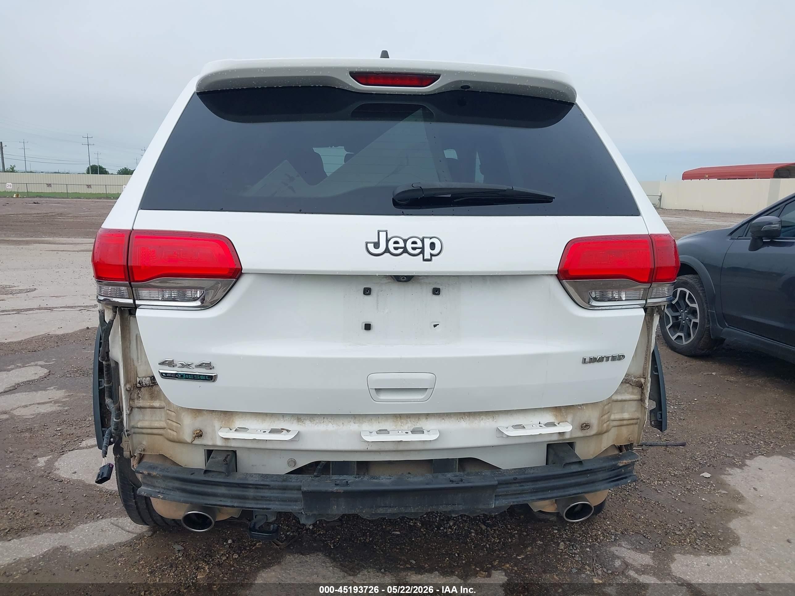 2015 Jeep Grand Cherokee Limited White vin: 1C4RJFBM3FC763046