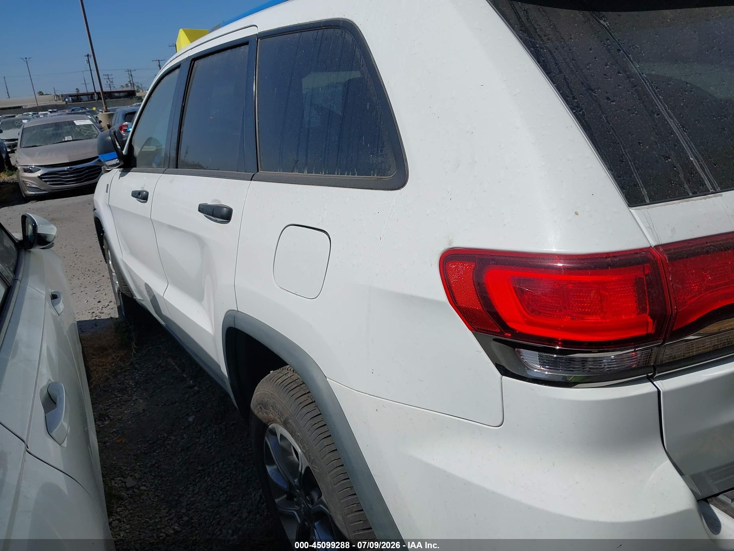 2014 Jeep Grand Cherokee Limited White vin: 1C4RJFBM5EC409012