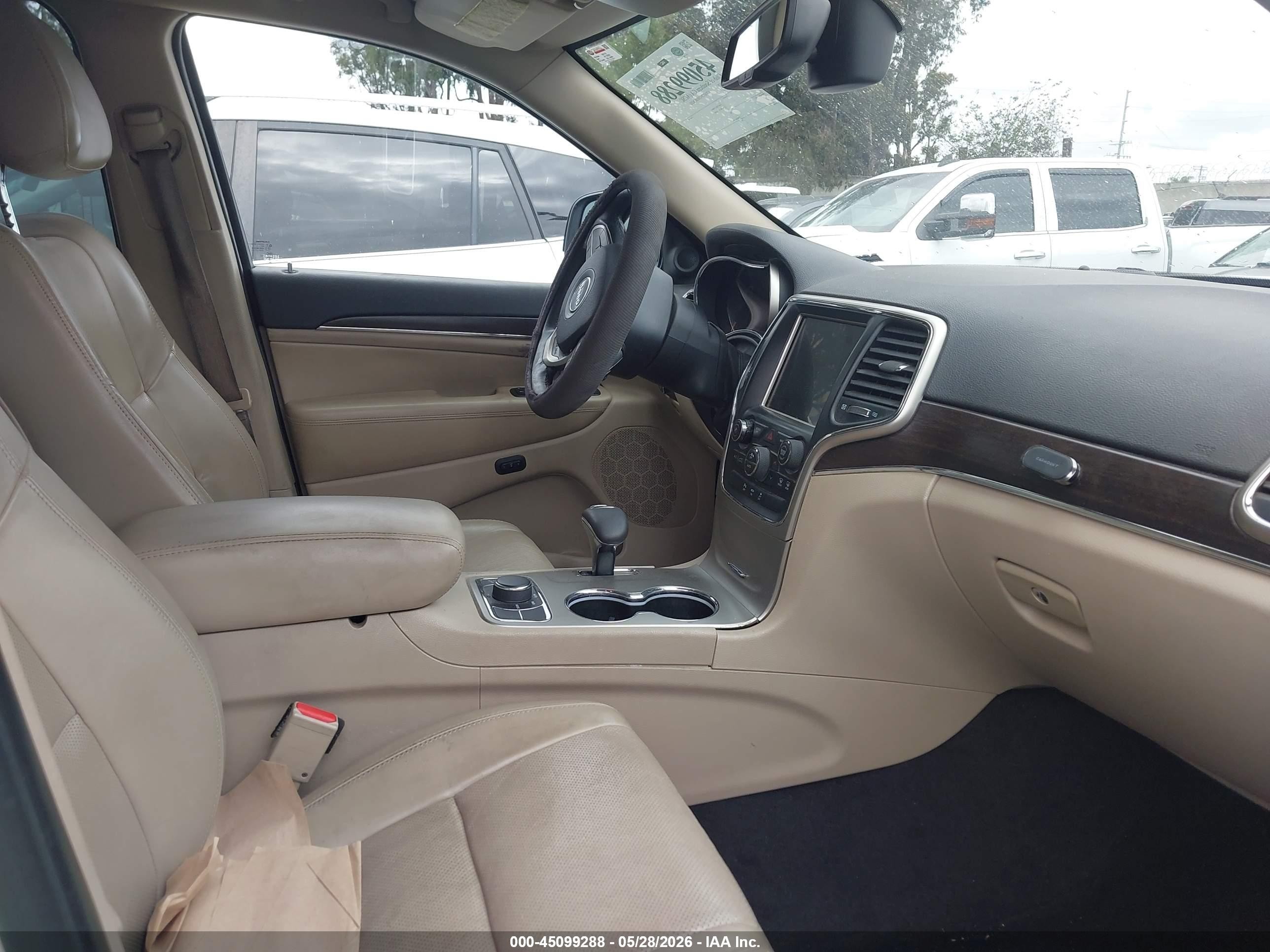 2014 Jeep Grand Cherokee Limited White vin: 1C4RJFBM5EC409012