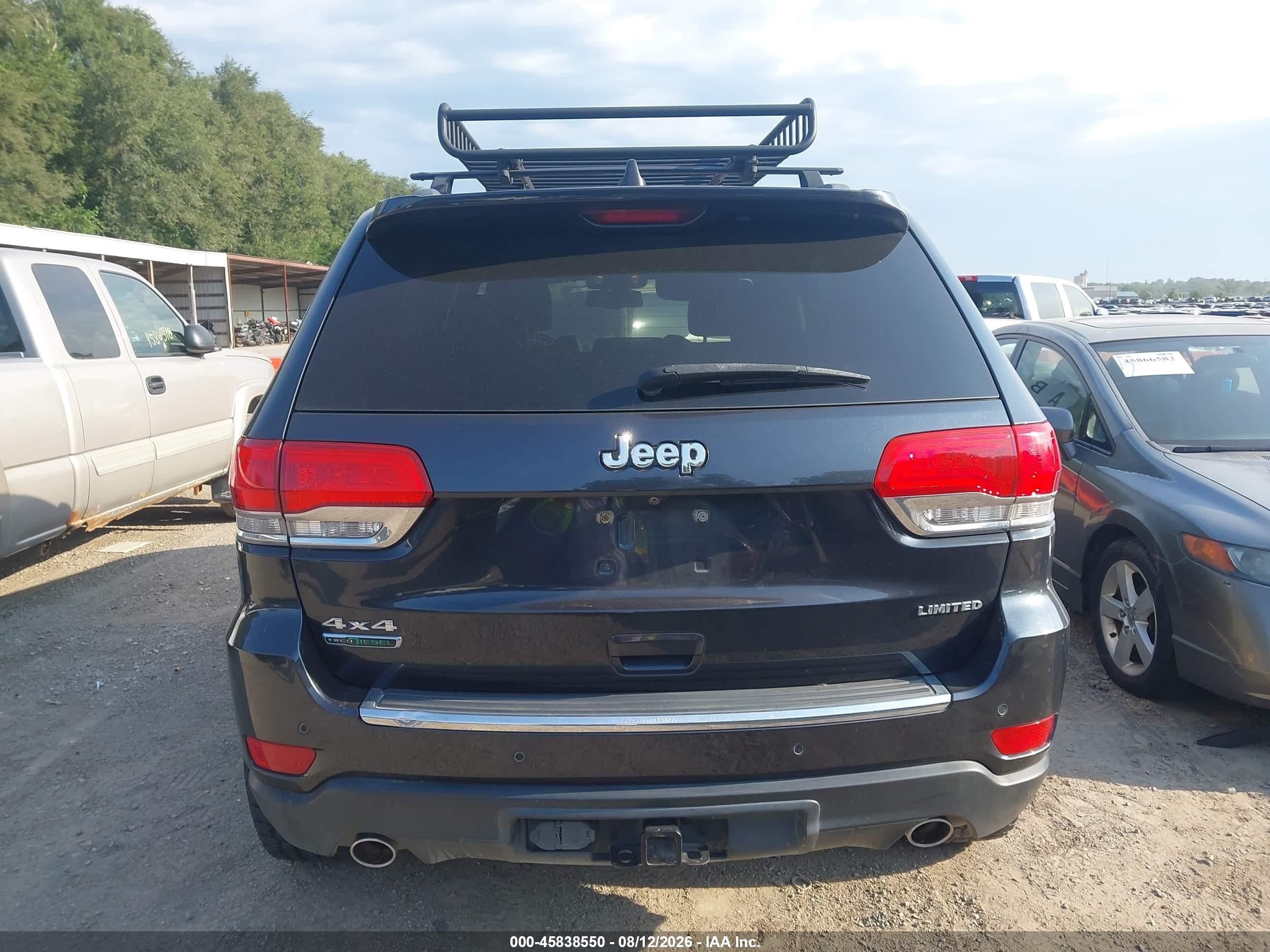 2014 Jeep Grand Cherokee Limited Black vin: 1C4RJFBM5EC431110