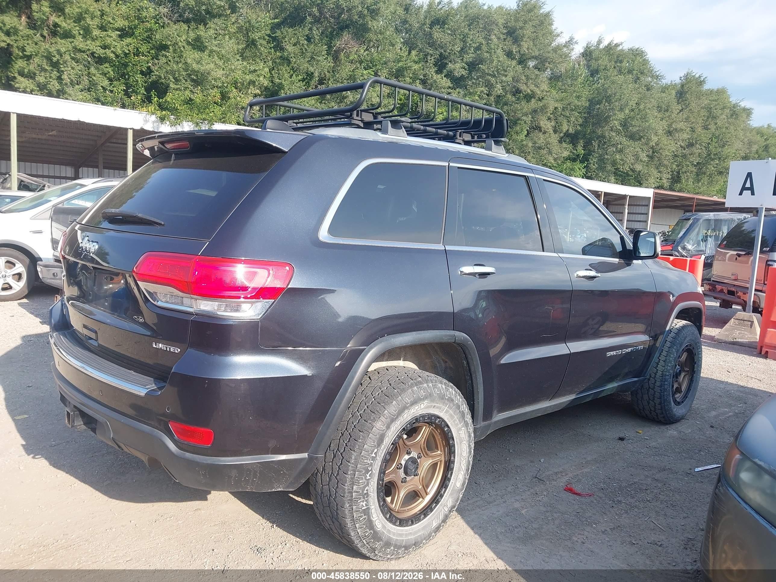 2014 Jeep Grand Cherokee Limited Black vin: 1C4RJFBM5EC431110