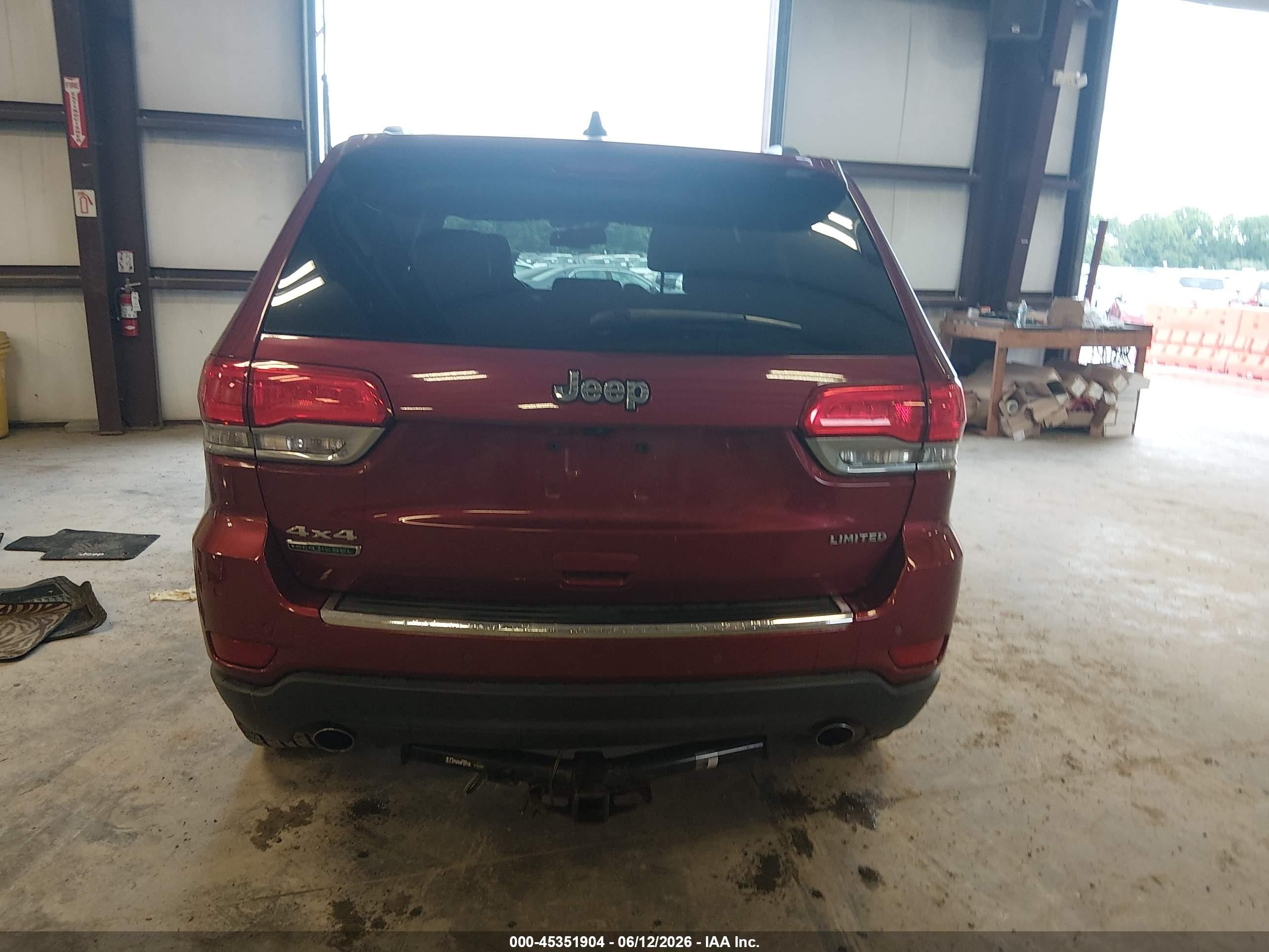 2014 Jeep Grand Cherokee Limited Maroon vin: 1C4RJFBM5EC443127