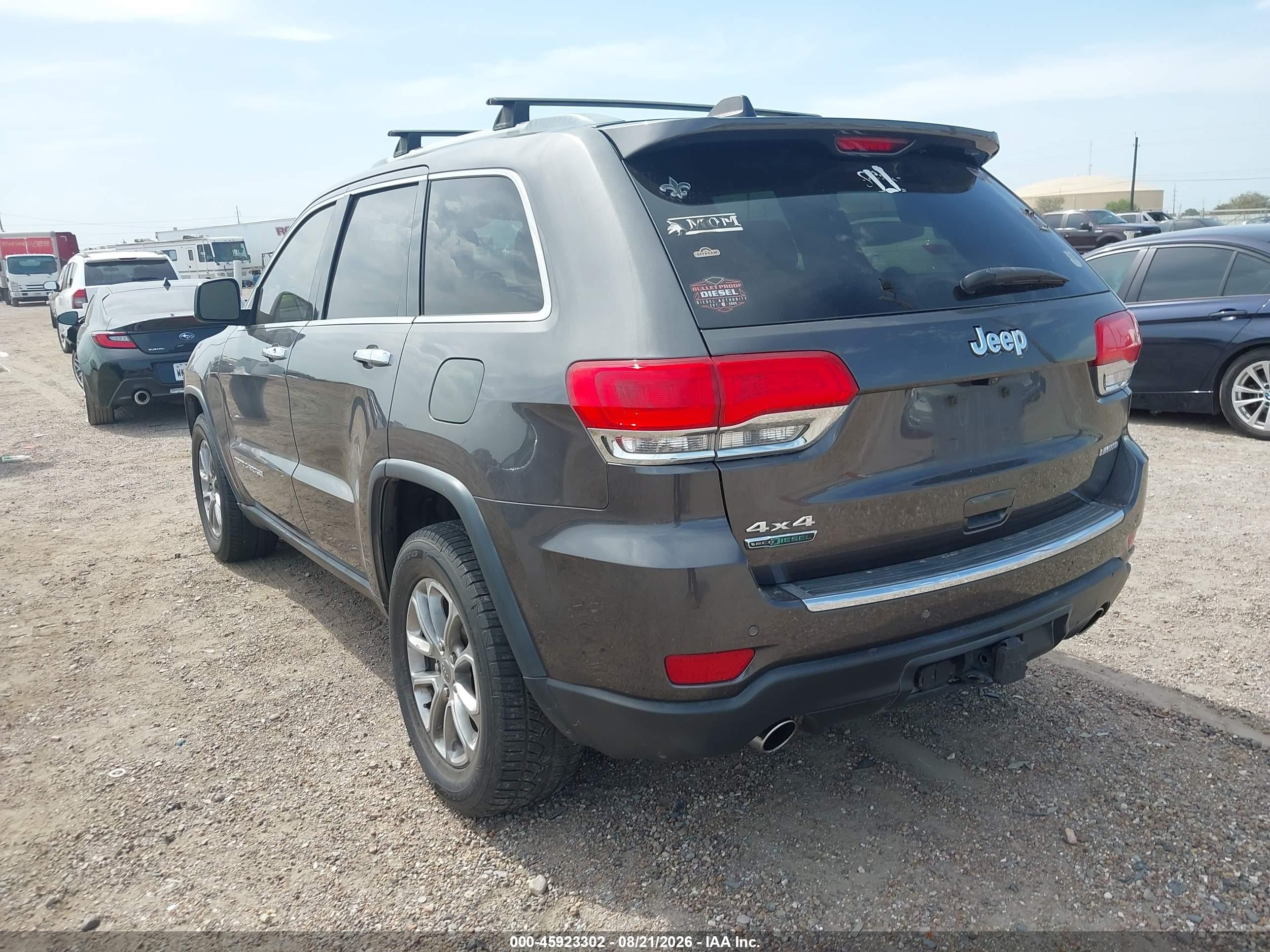 2014 Jeep Grand Cherokee Limited Gray vin: 1C4RJFBM5EC534446