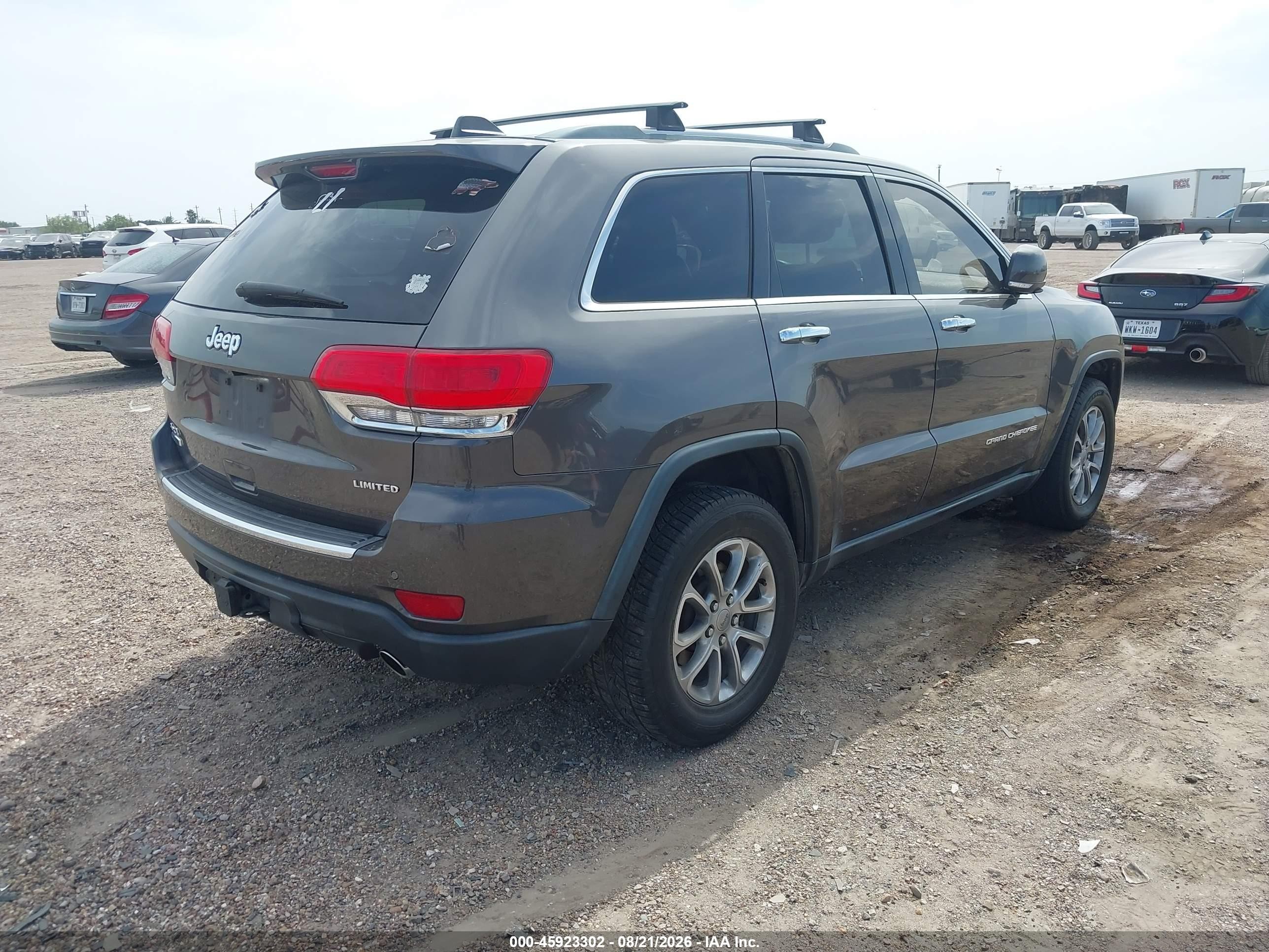 2014 Jeep Grand Cherokee Limited Gray vin: 1C4RJFBM5EC534446