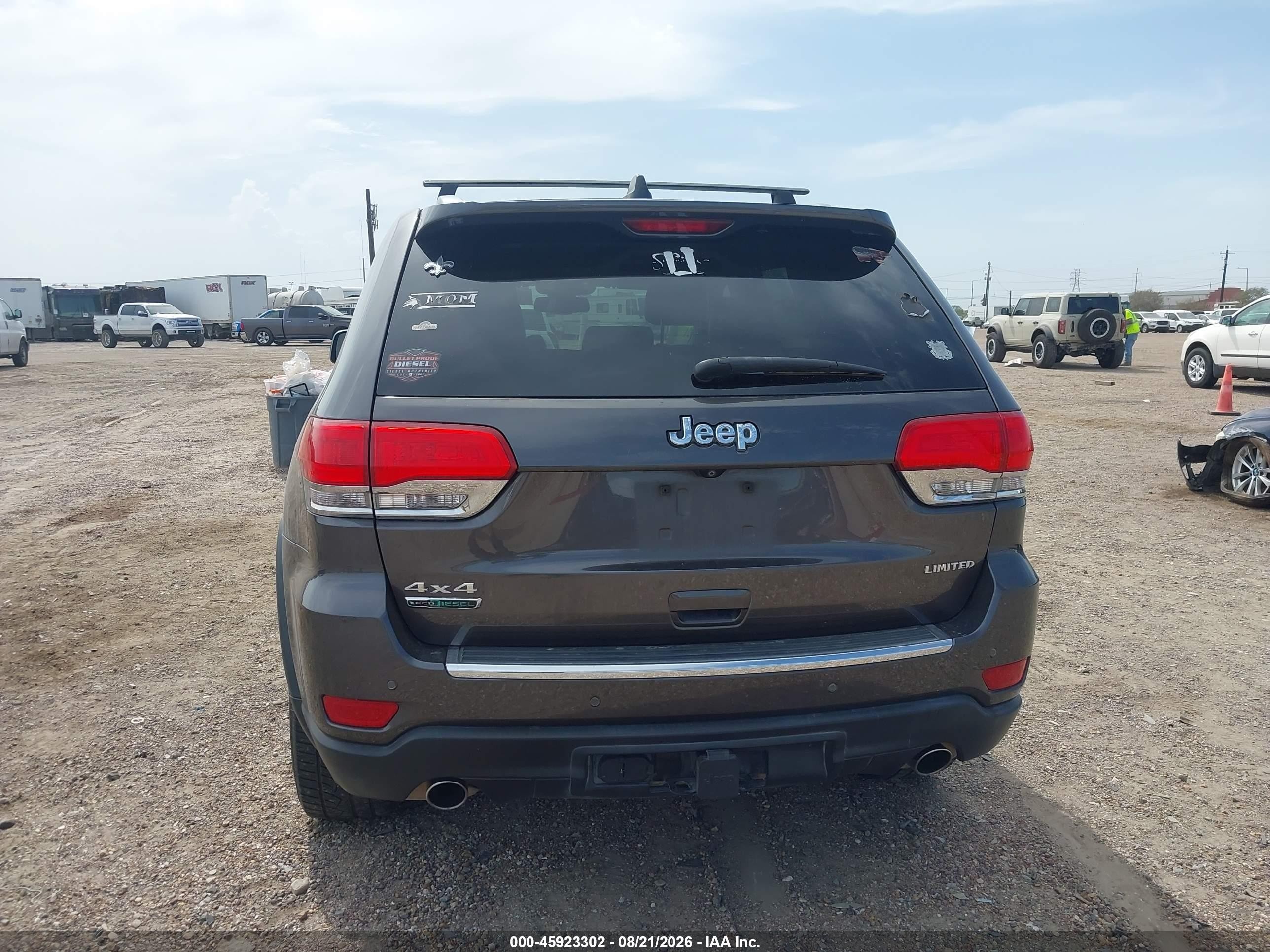 2014 Jeep Grand Cherokee Limited Gray vin: 1C4RJFBM5EC534446