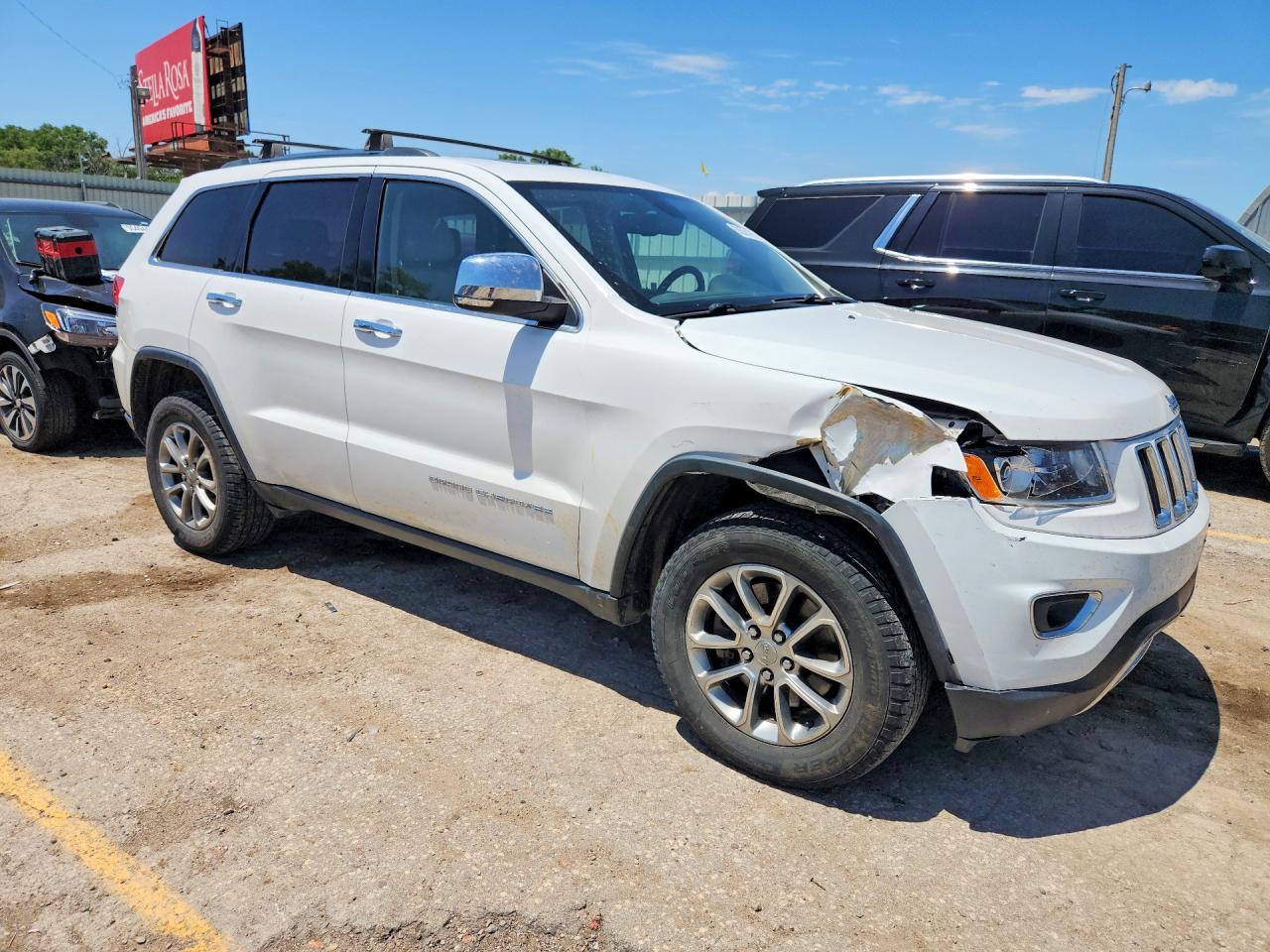 2015 Jeep Grand Cherokee Limited White vin: 1C4RJFBM5FC787719