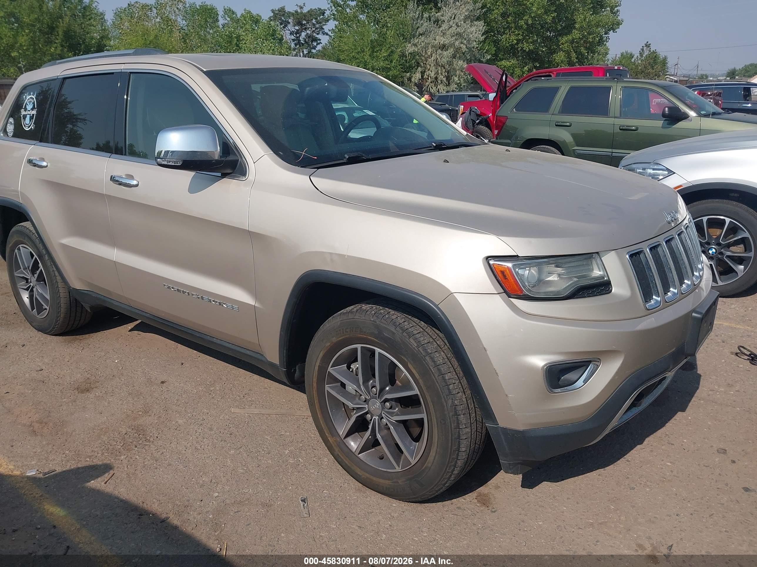 2014 Jeep Grand Cherokee Limited Tan vin: 1C4RJFBM6EC375713