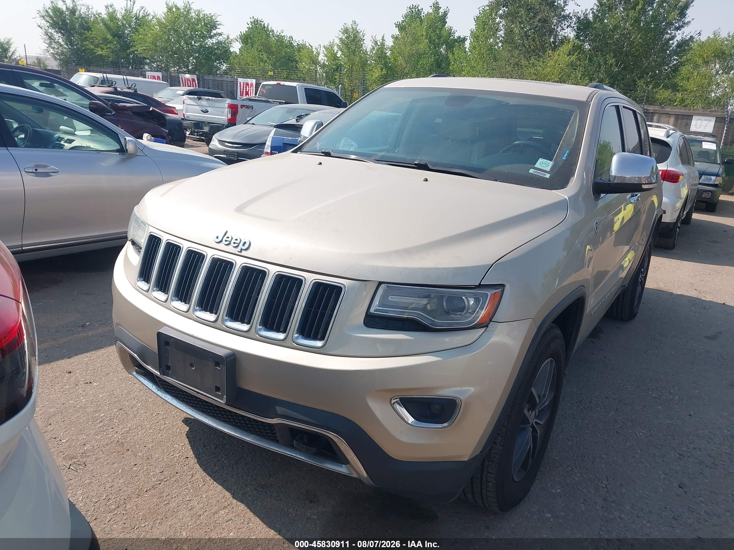 2014 Jeep Grand Cherokee Limited Tan vin: 1C4RJFBM6EC375713