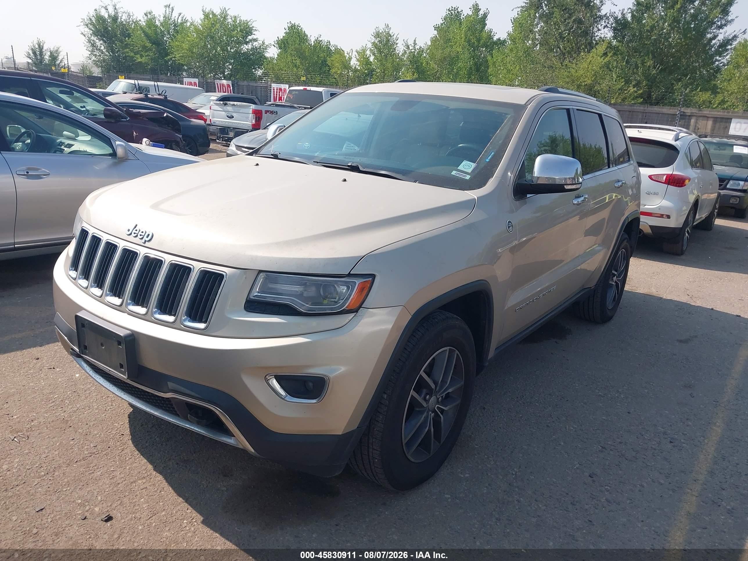 2014 Jeep Grand Cherokee Limited Tan vin: 1C4RJFBM6EC375713