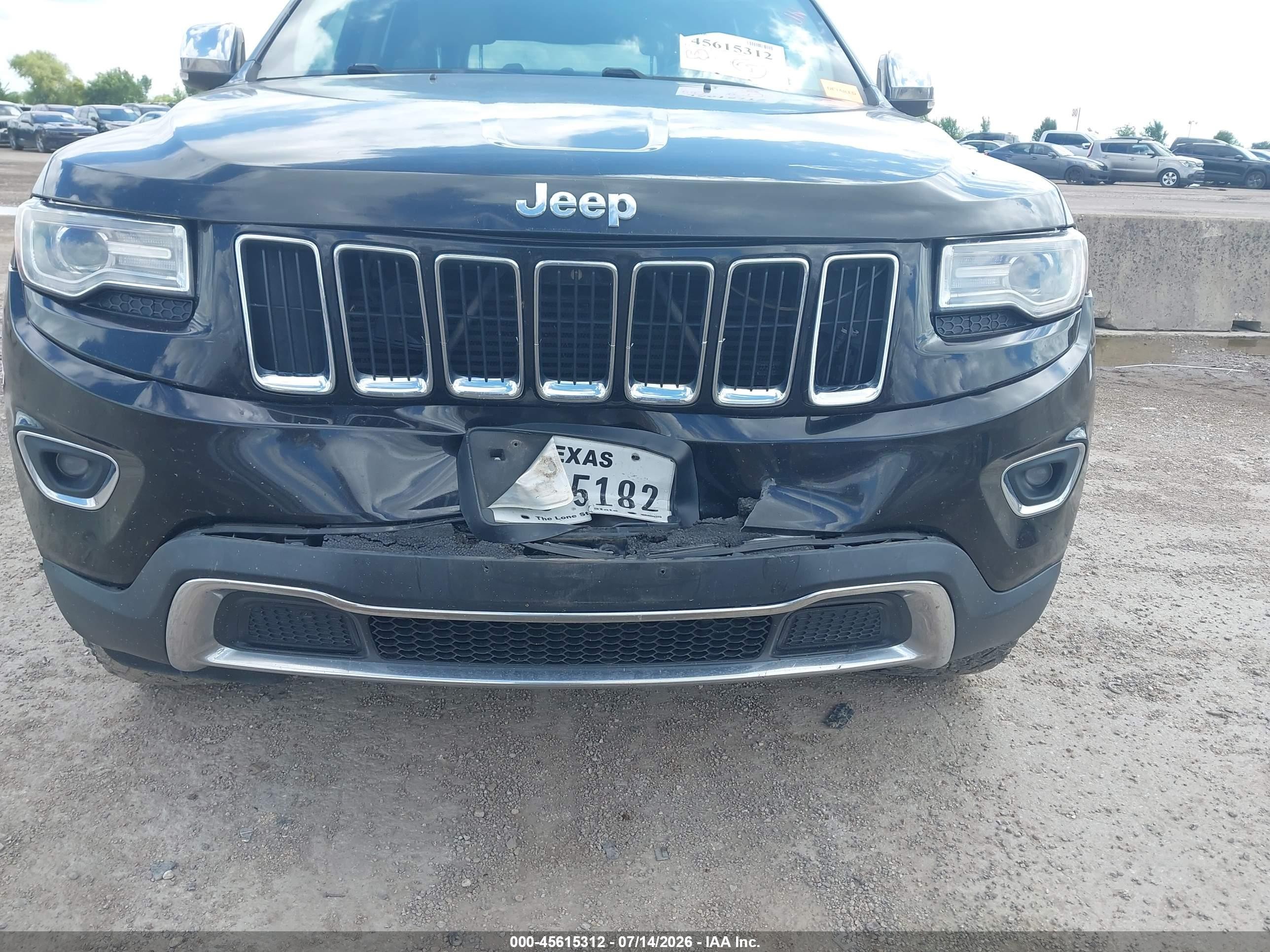 2014 Jeep Grand Cherokee Limited Black vin: 1C4RJFBM6EC426062