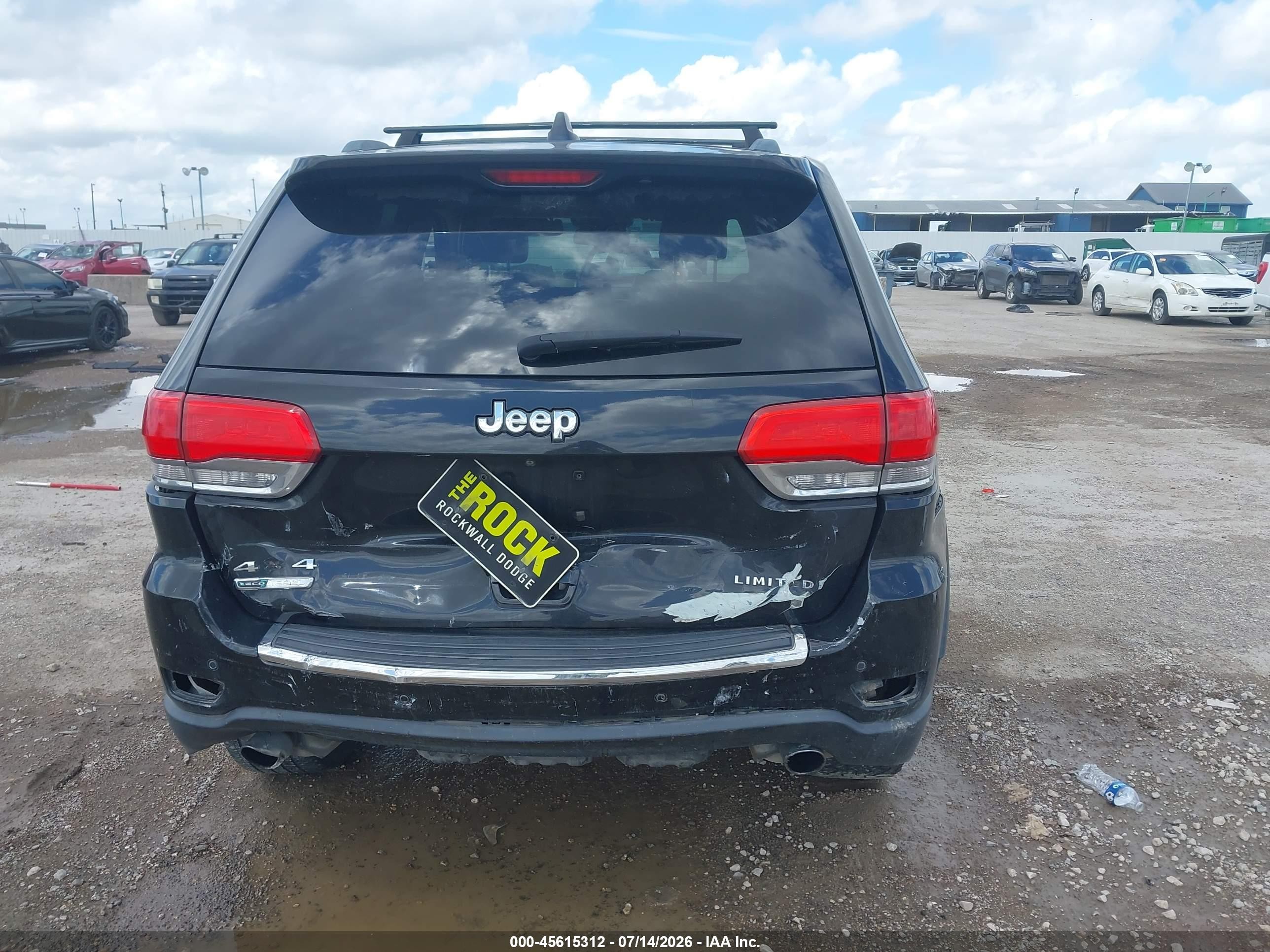 2014 Jeep Grand Cherokee Limited Black vin: 1C4RJFBM6EC426062