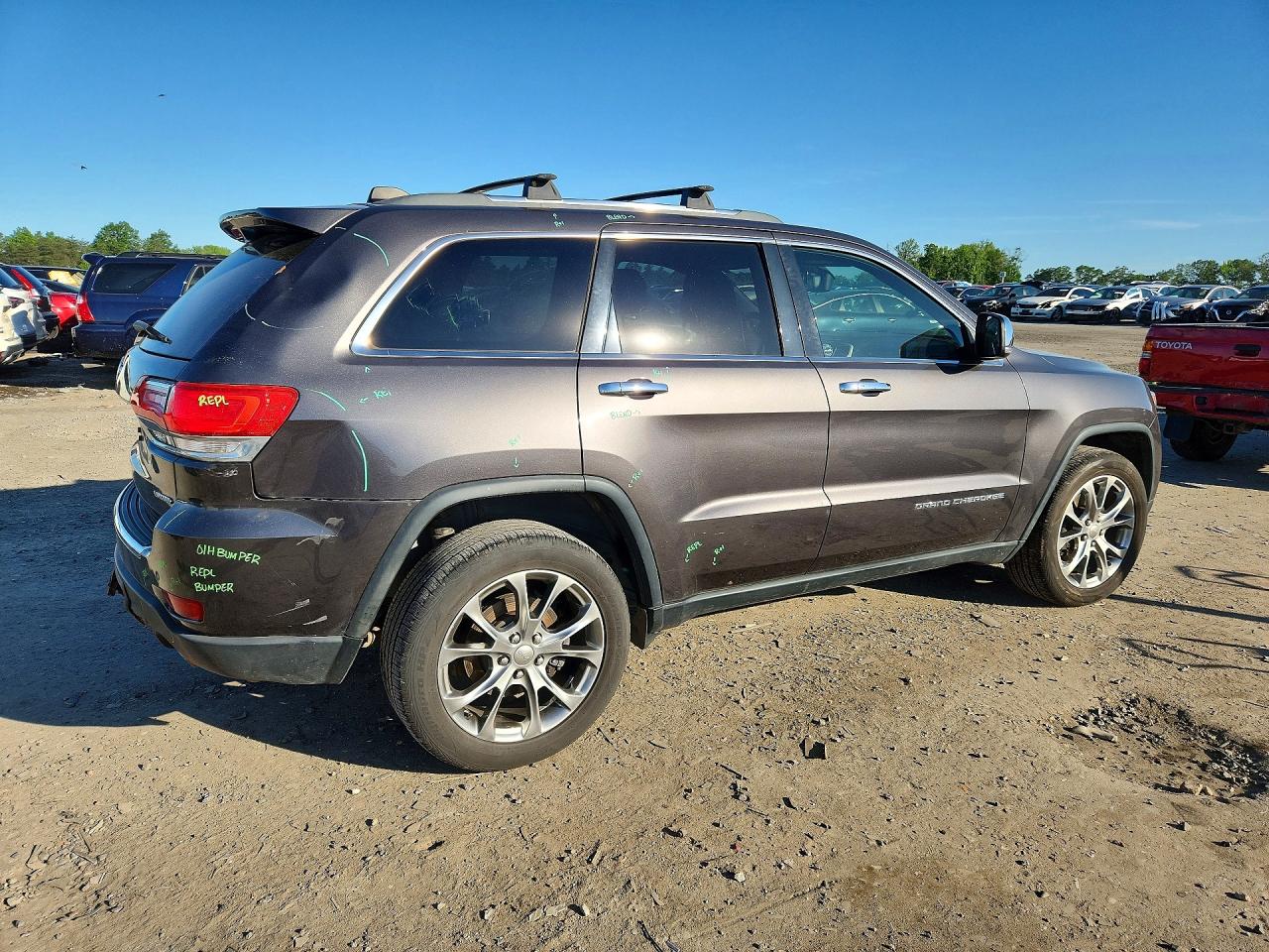 2014 Jeep Grand Cherokee Limited Gray vin: 1C4RJFBM6EC442021