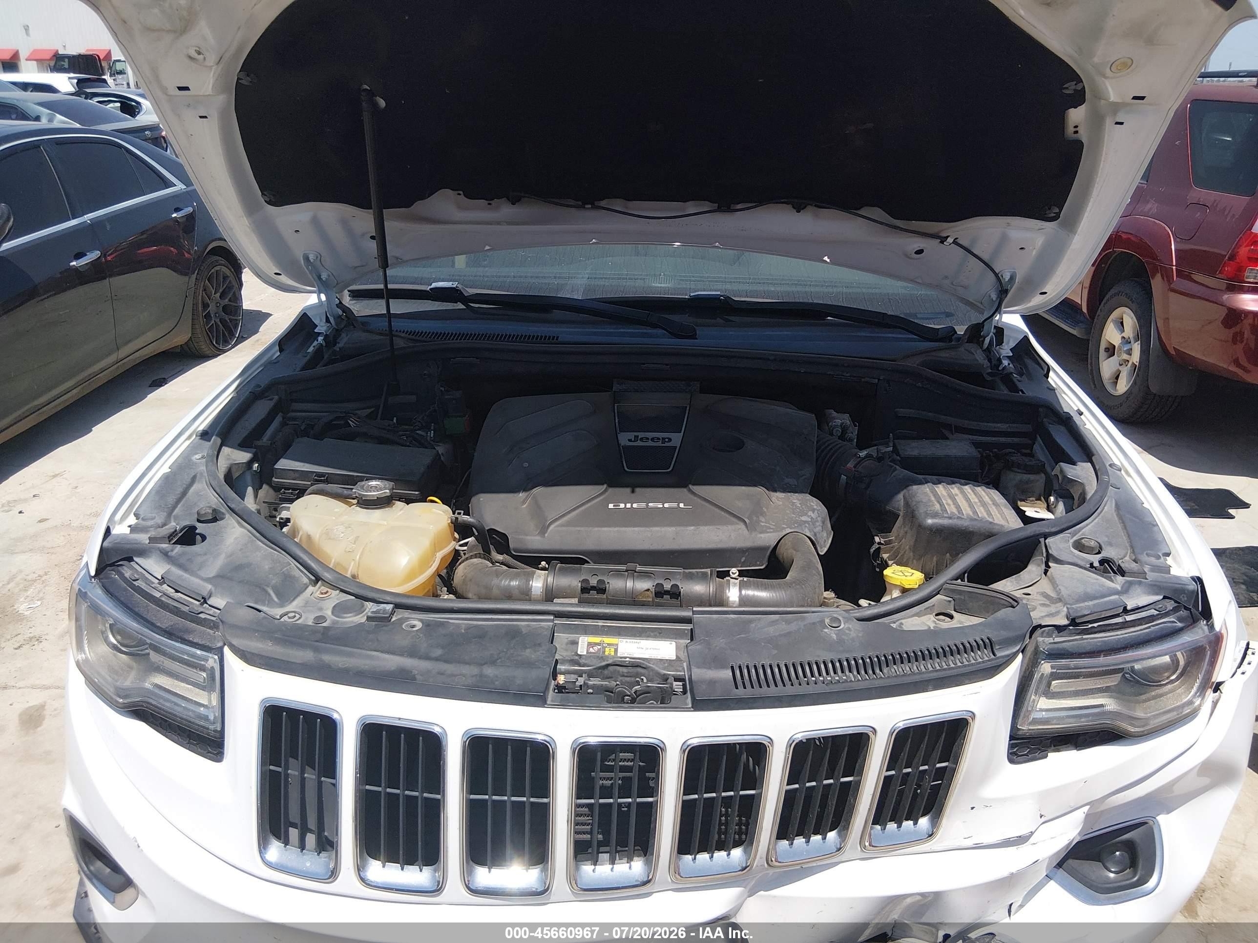2015 Jeep Grand Cherokee Limited White vin: 1C4RJFBM7FC866678